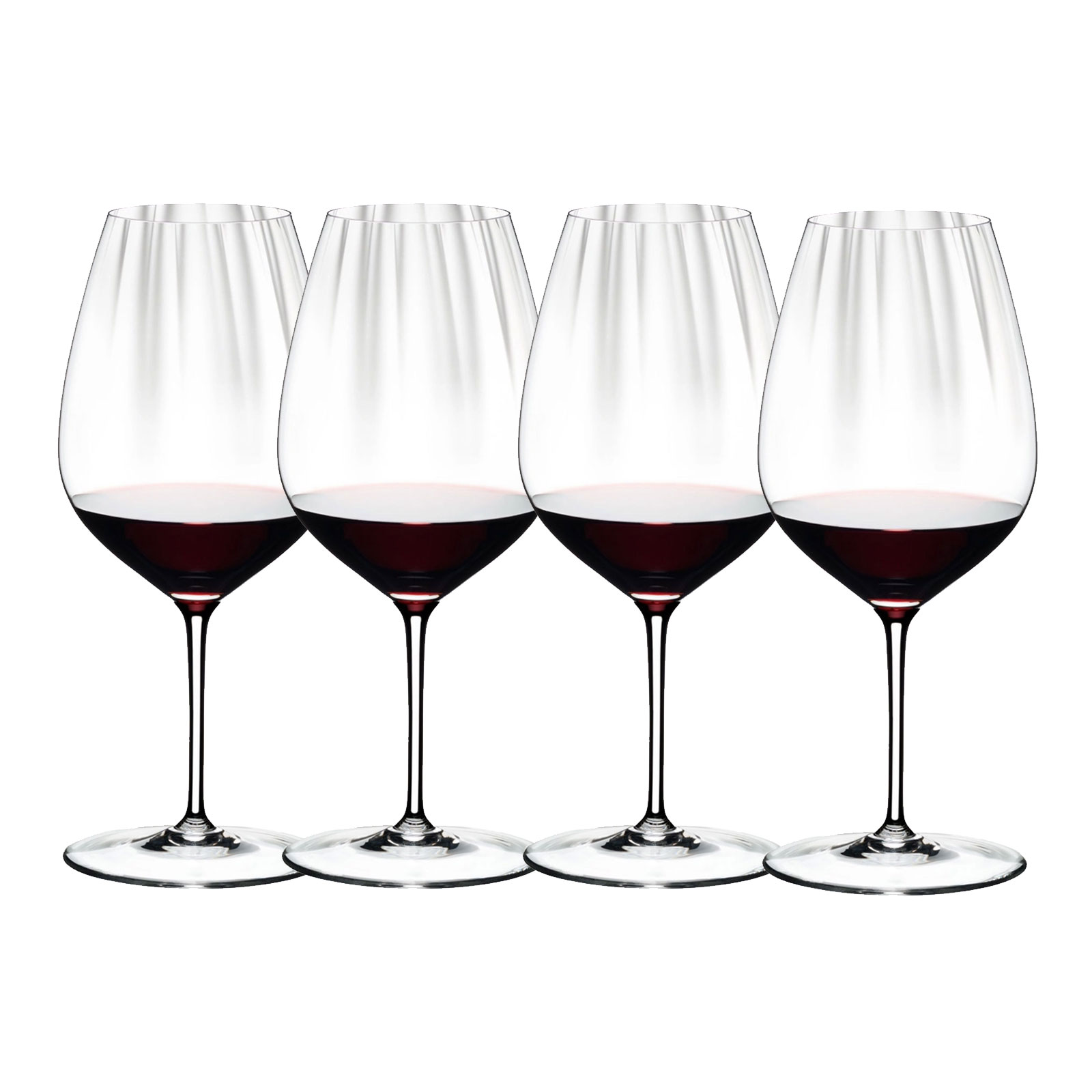 Riedel Performance Cabernet Merlot 4er Set Rotweinglas Weinglas Glas 834 ml inkl  Microfaser Poliertuch
