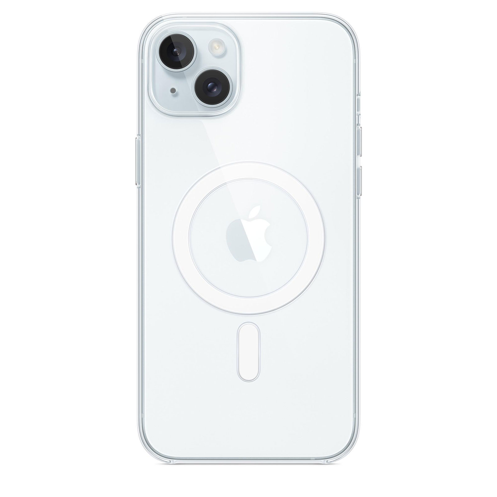 Apple iPhone 15 Plus Clear Case with MagSafe Handyhülle (MXRL3ZM/A)