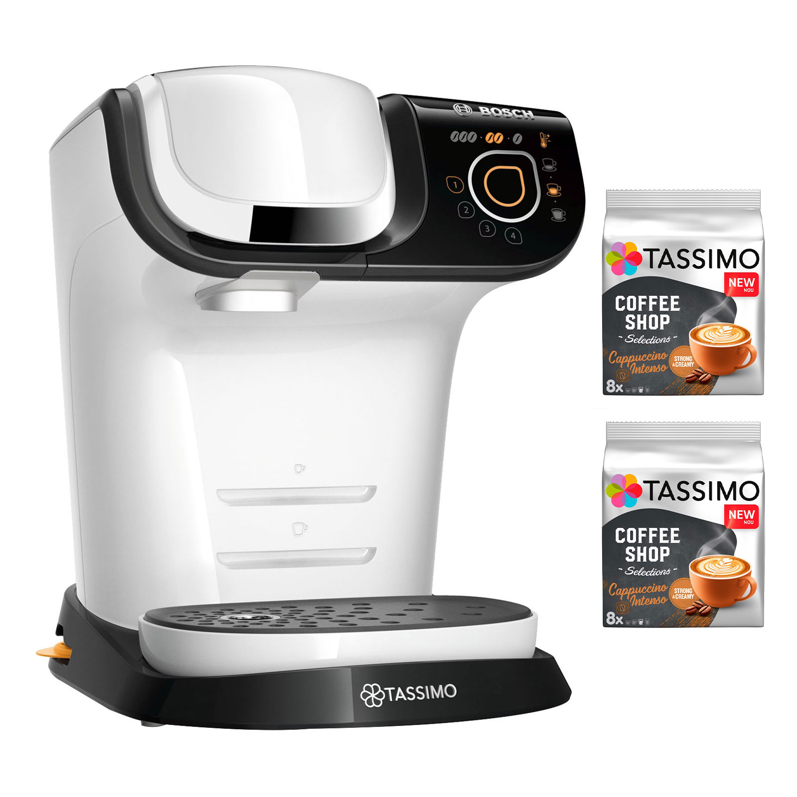 Bosch Tassimo Kapselmaschine inkl. 2x Cappuccino Intenso