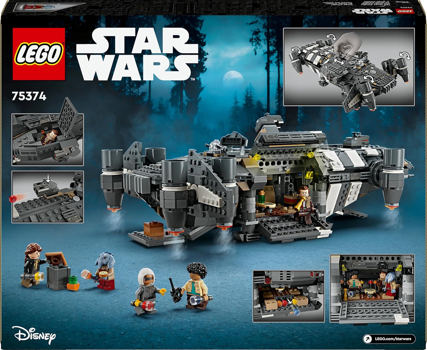 LEGO Star Wars: Skeleton Crew Die Onyx Cinder, Spielzeug-Sternenschiff