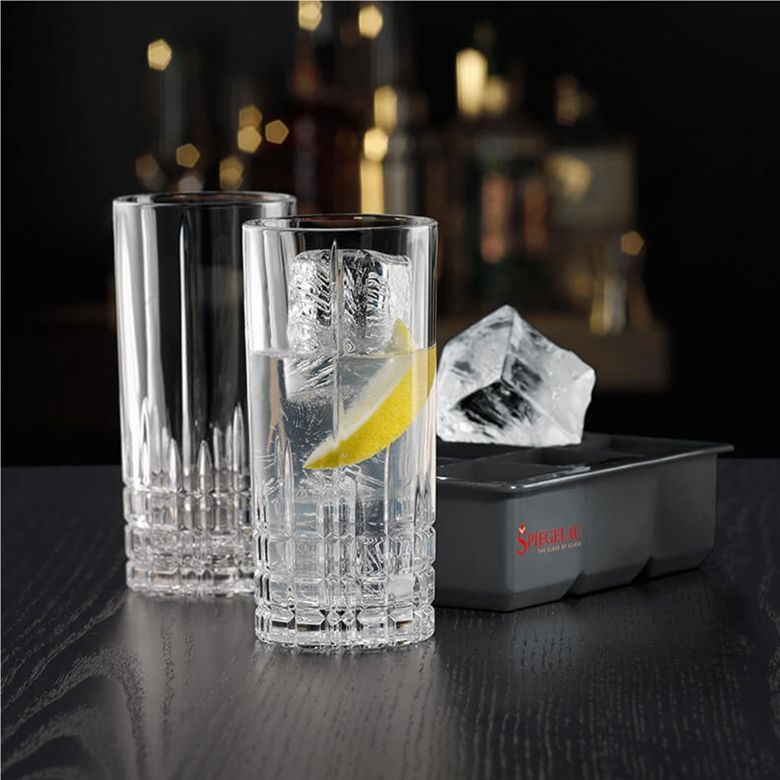 Spiegelau Perfect Ice Cube Longdrinkgläser Eiswürfelform 3tlg
