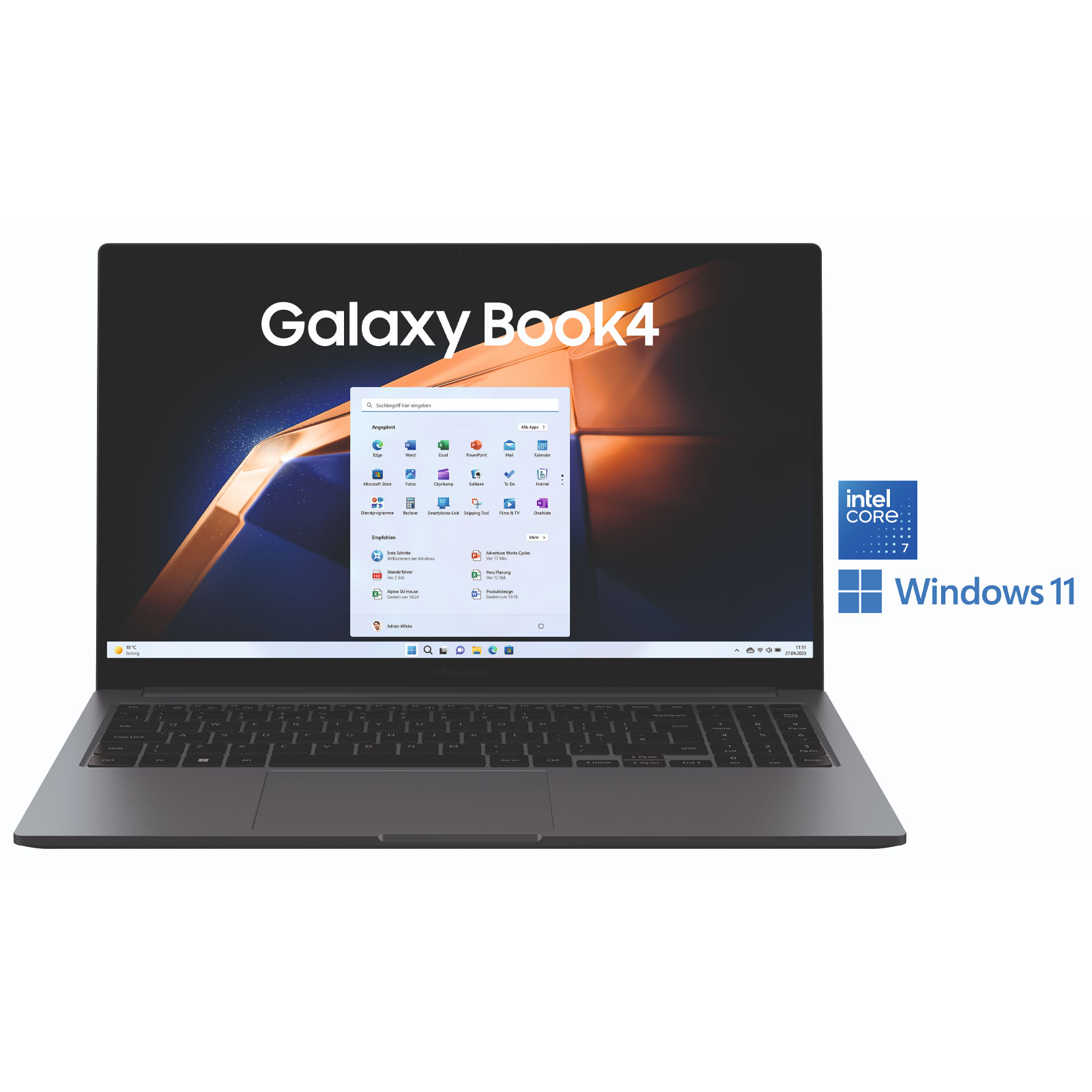 Samsung Book4 Notebook 15,6 Zoll FHD i7 16GB RAM, 512GB SSD