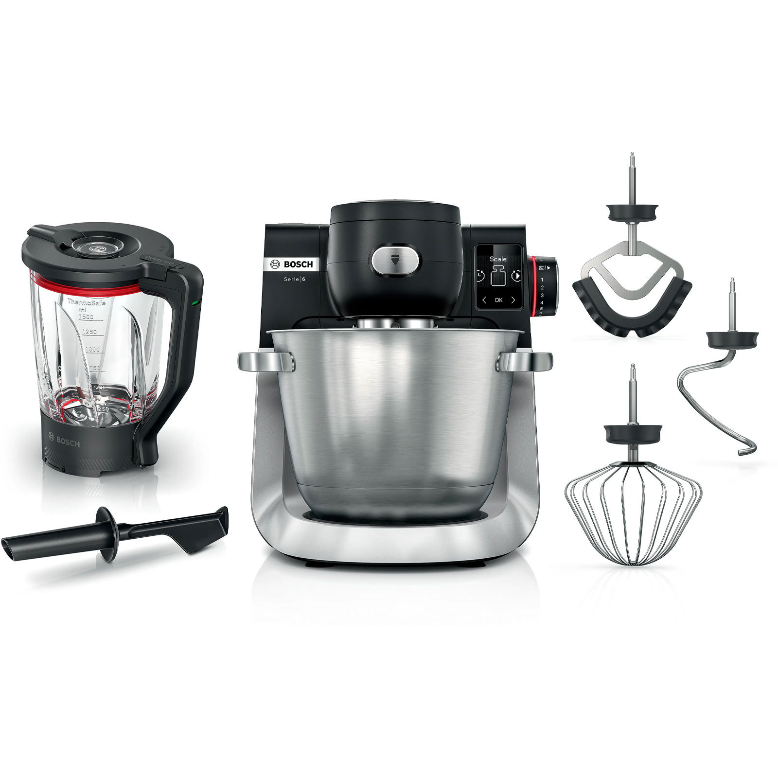 Bosch MUMS6ZS17 Küchenmaschine inklusive Bosch MUZS6HA Hunting Adventure Set Fleischwolfaufsatz Zubehör-Set