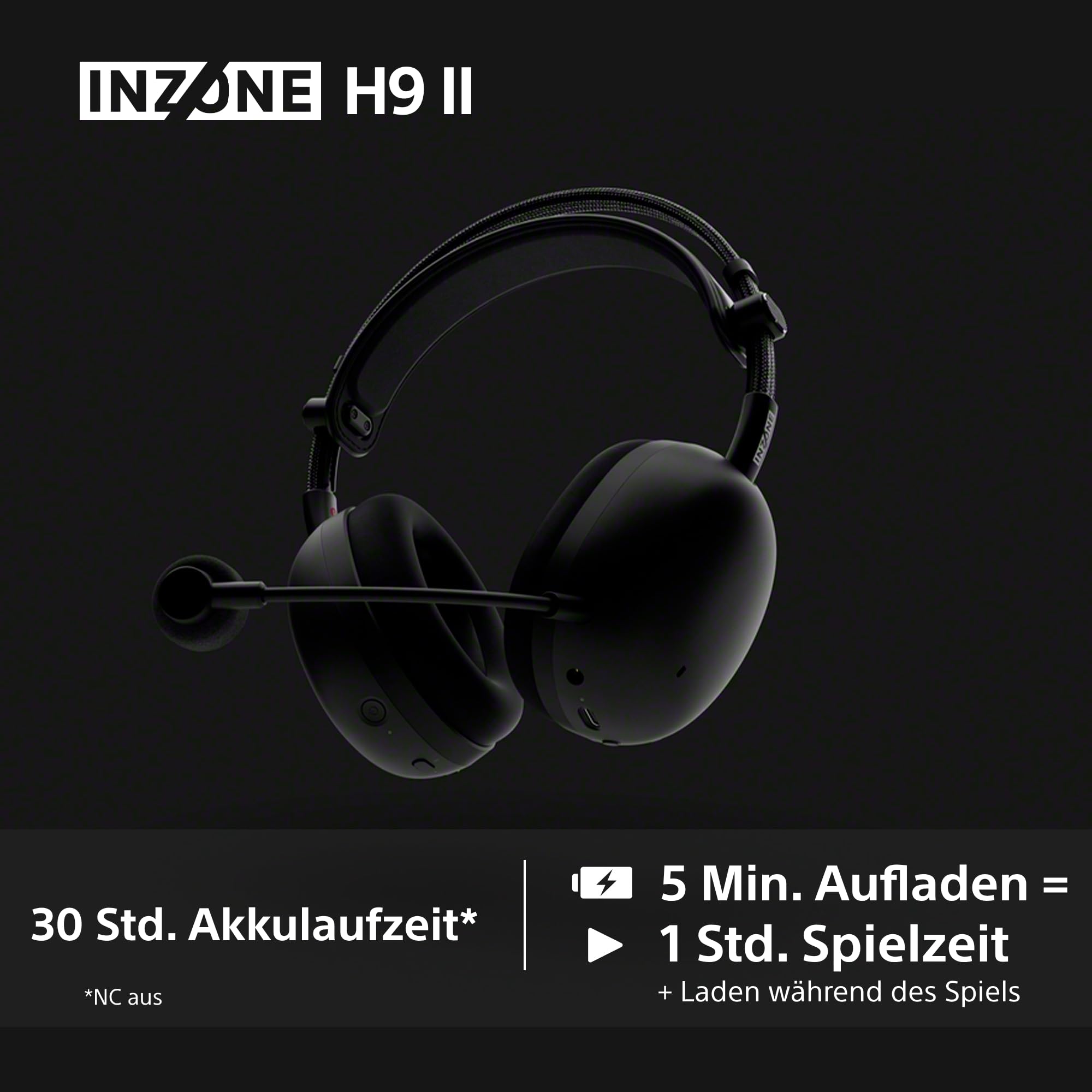 Sony INZONE H9 II Kabelloses Noise Canceling PC-Gaming Headset, Leicht