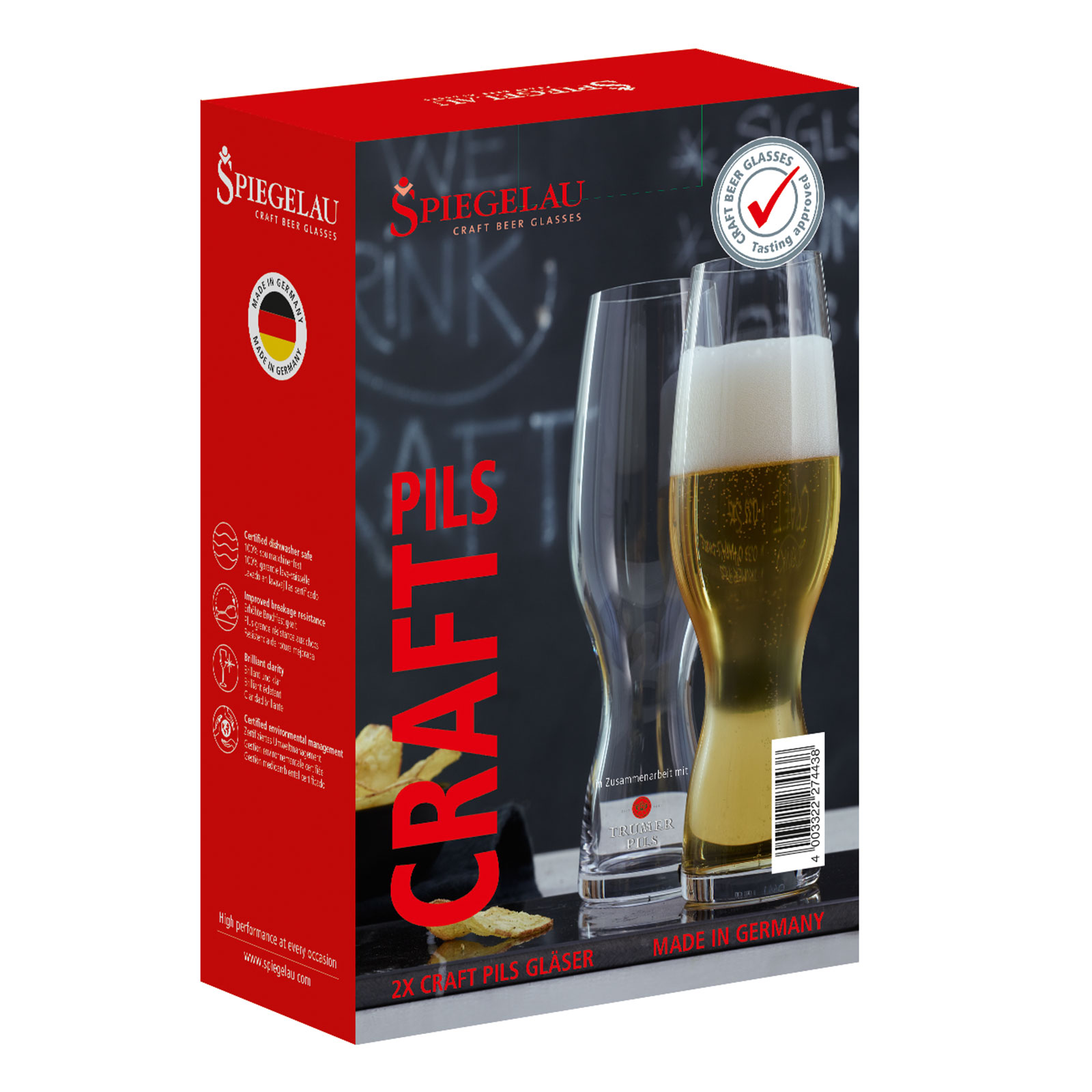 Spiegelau Craft Beer Pilsglas 2er Set