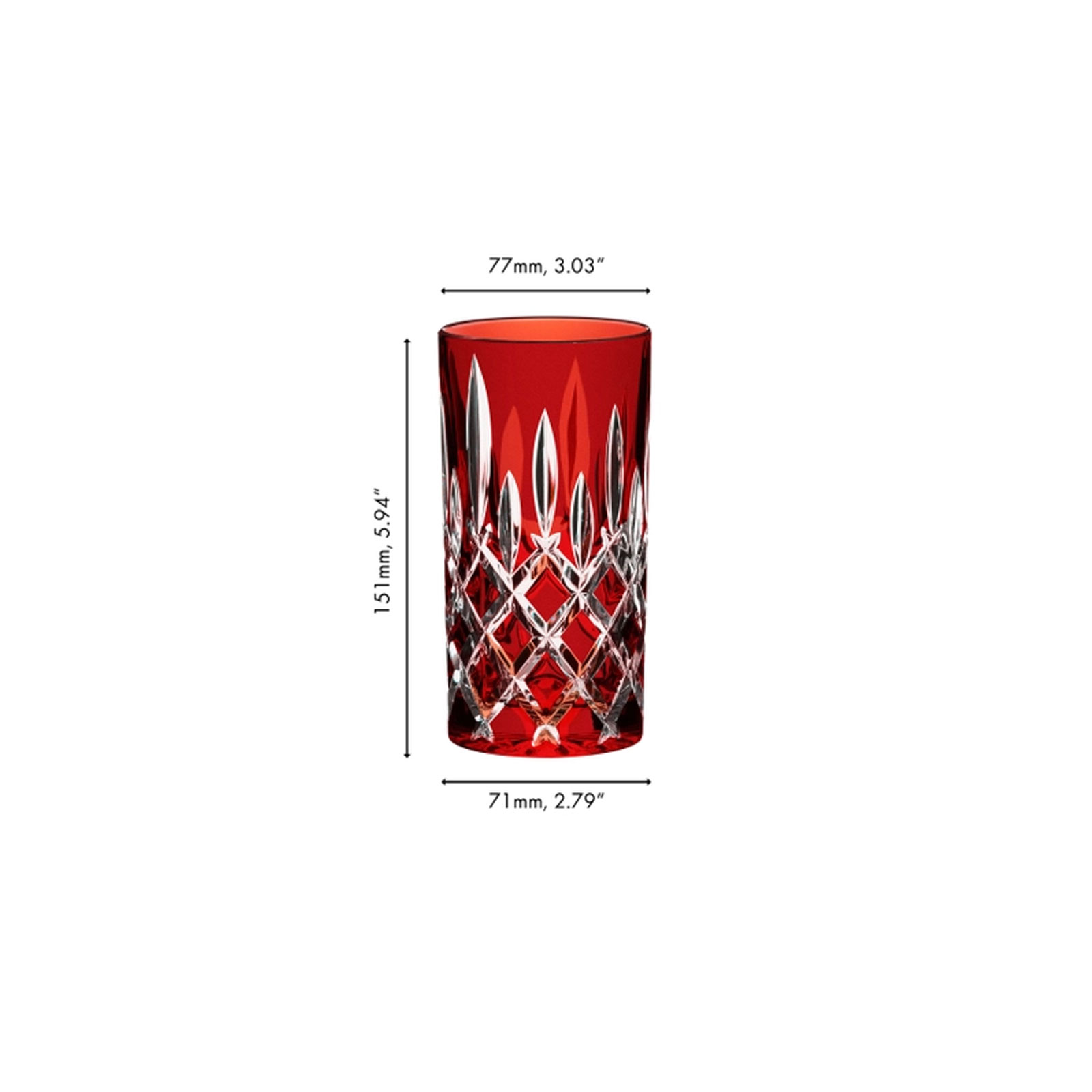 Riedel Laudon Highball 1515/04S3R Rot Longdrinkglas