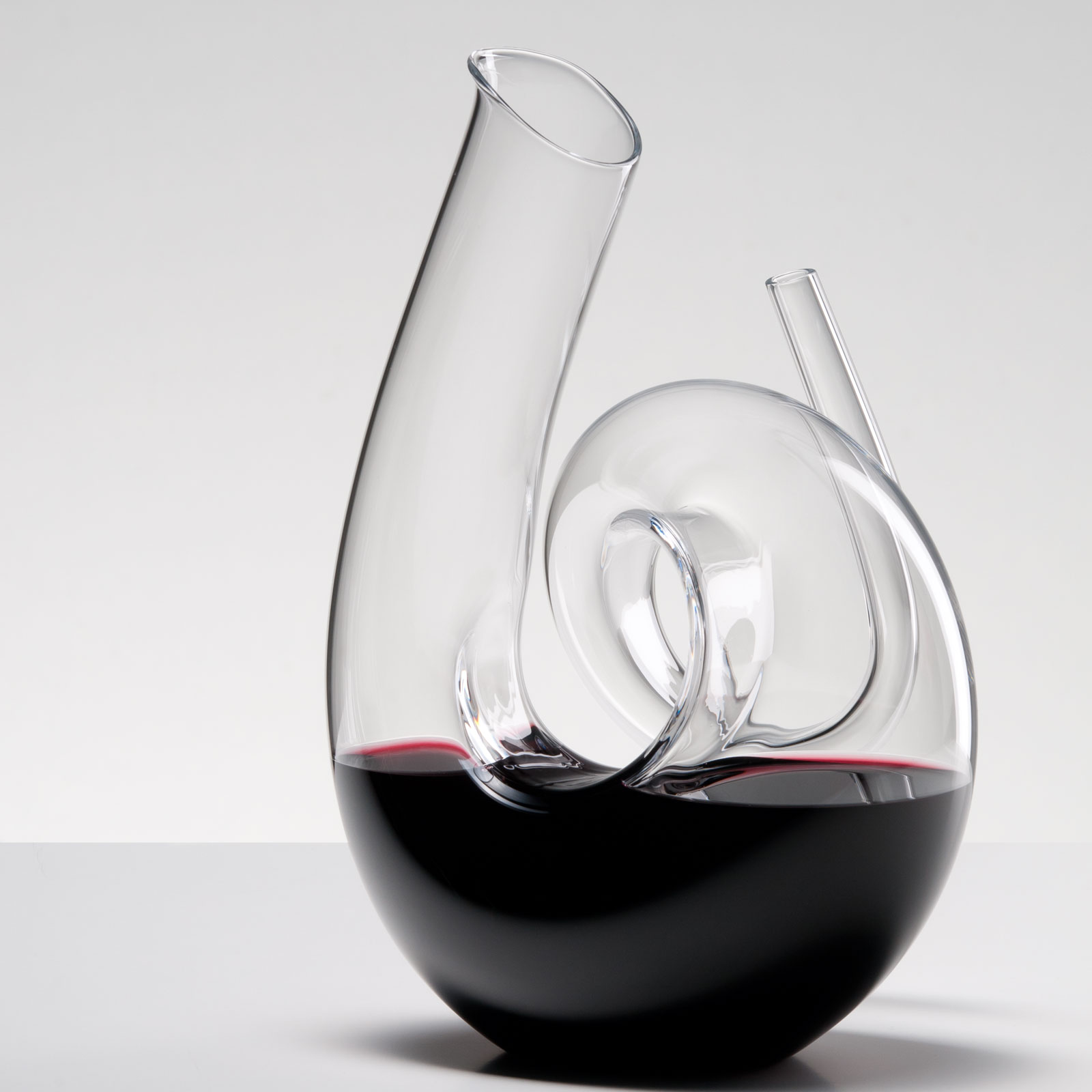 Riedel Dekanter HM Curly Klar + Riedel Wine Zinfandel/Riesling Weinglas 2er Set + Riedel Vinum Gourmet Glas inkl. Reinigungskugeln