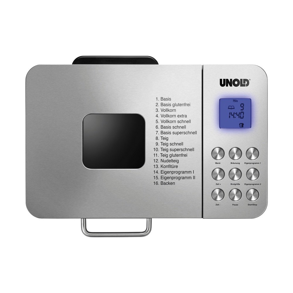 Unold Backmeister® Edel 68456 - Brotbackautomat Edelstahl