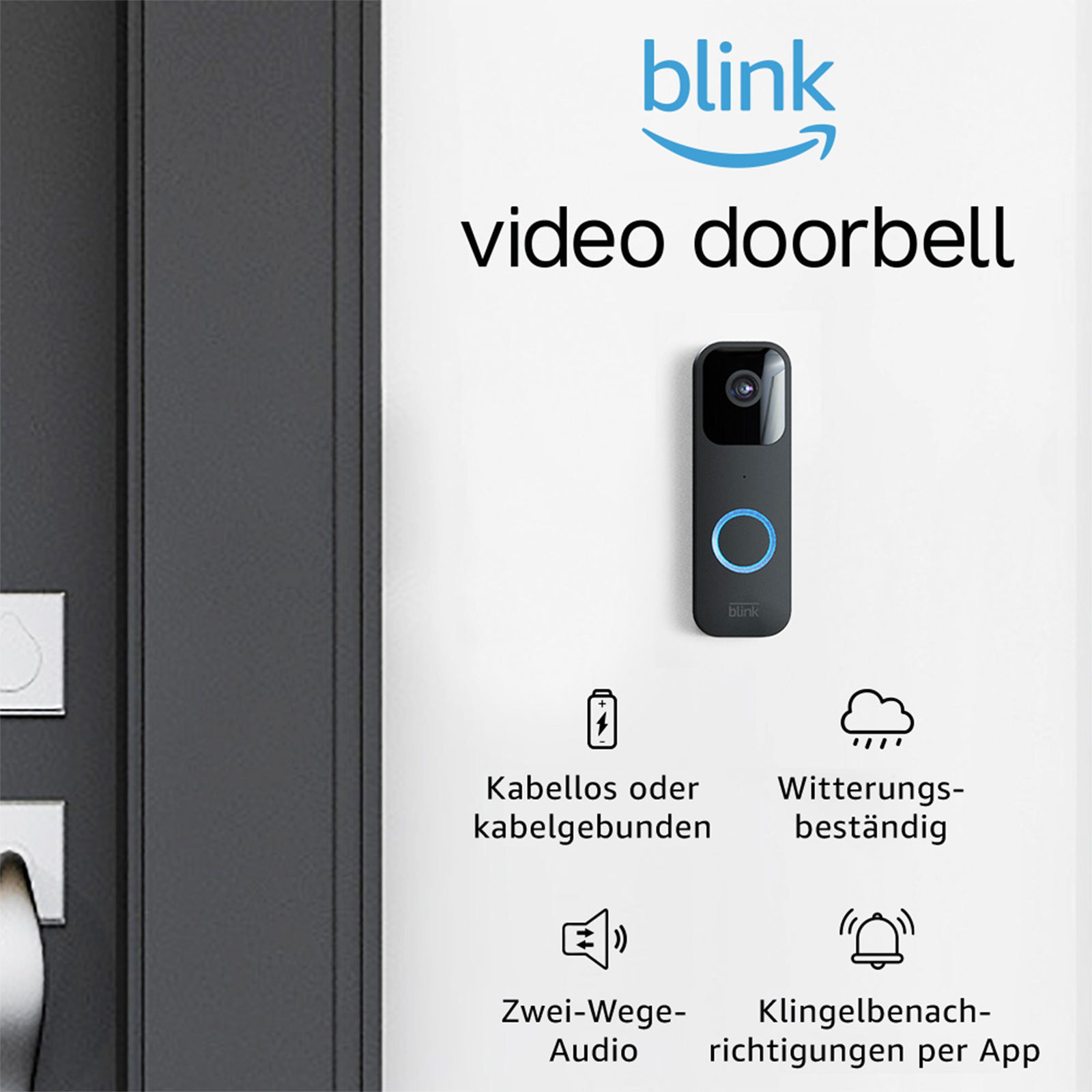 BLINK VIDEO DOORBELL - BLACK