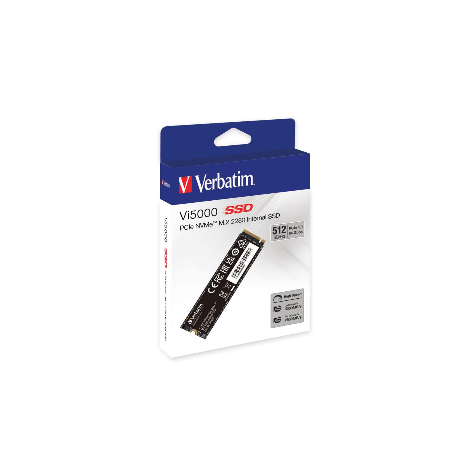 Vi5000 PCIe NVMe M.2 SSD 512GB