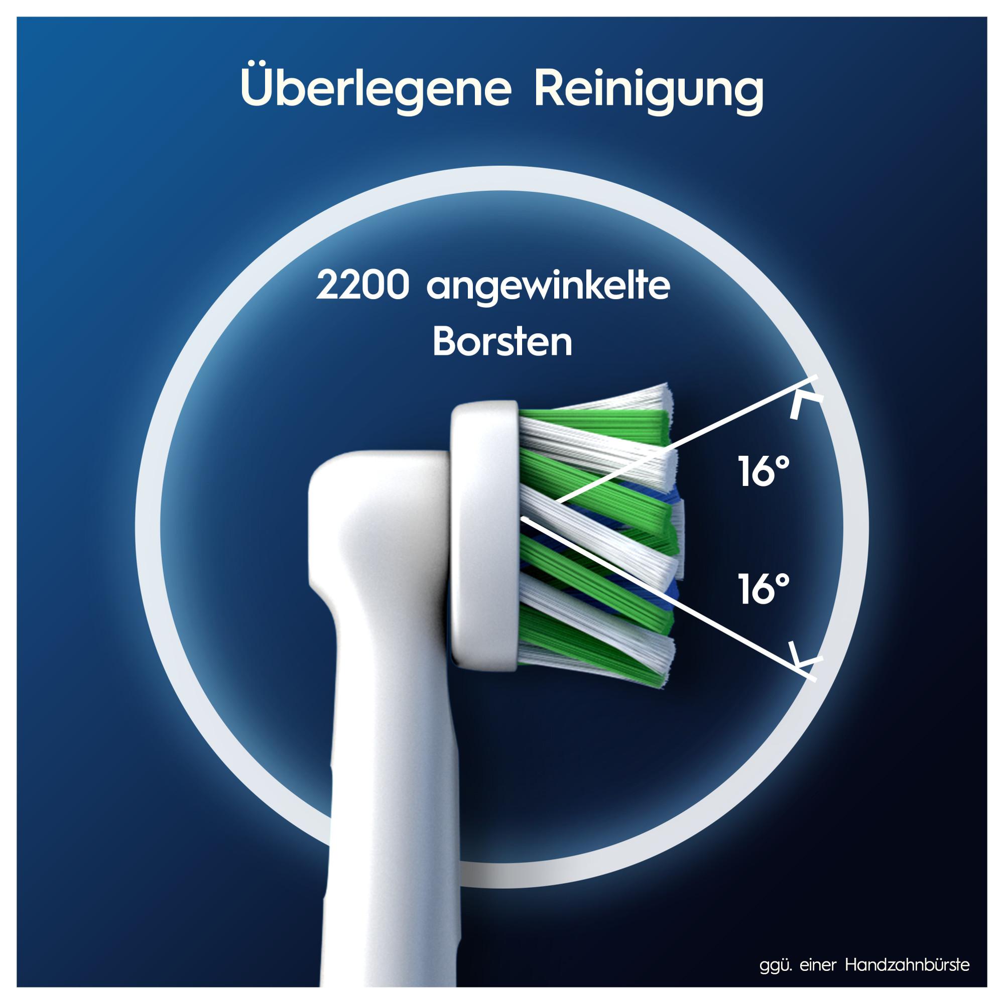 Oral-B Pro CrossAction Weiß 8 Stück Aufsteckbürsten Ersatzbürsten