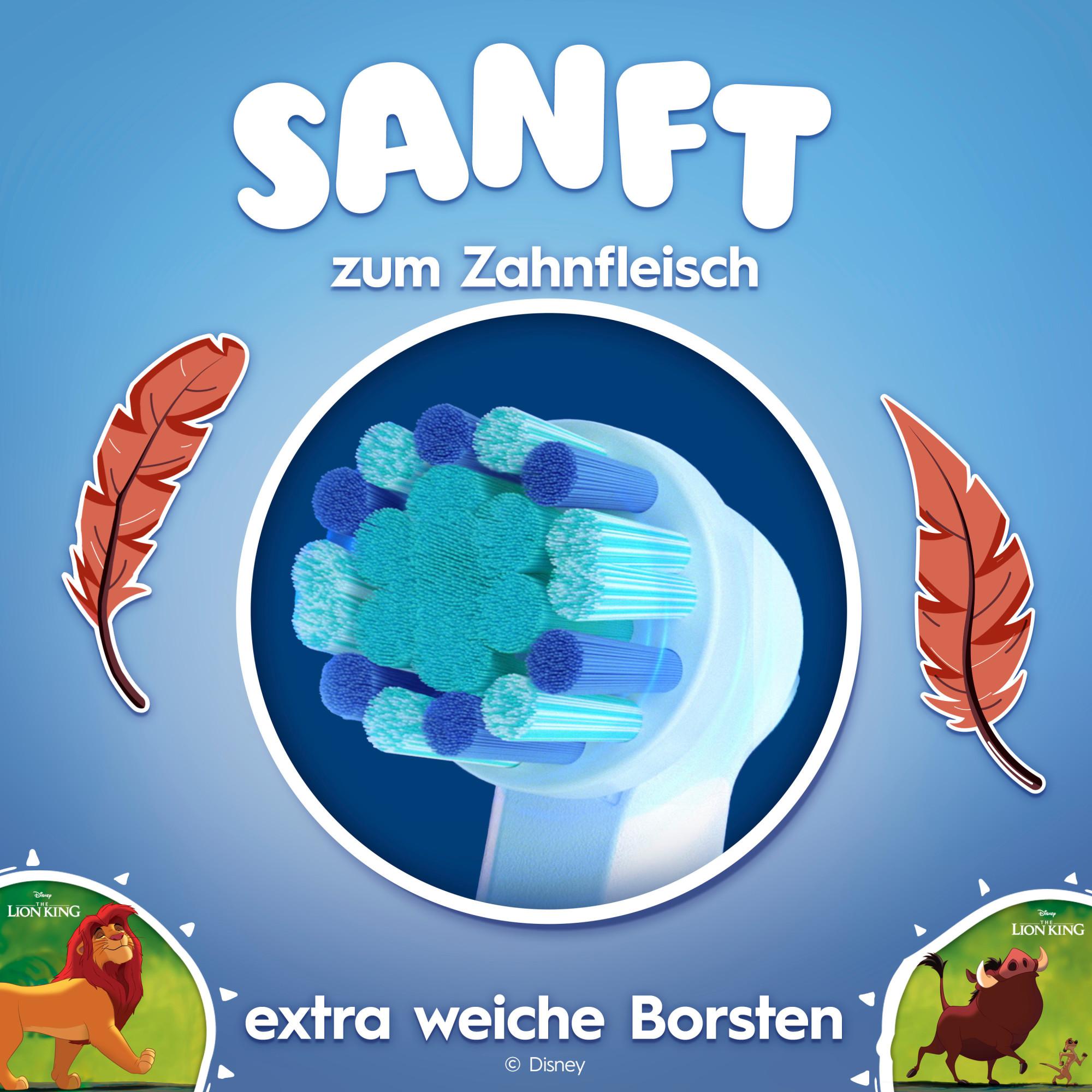 Oral-B Pro Kids 3+ König der Löwen, ab 3 Jahren, 4 Stück Aufsteckbürsten