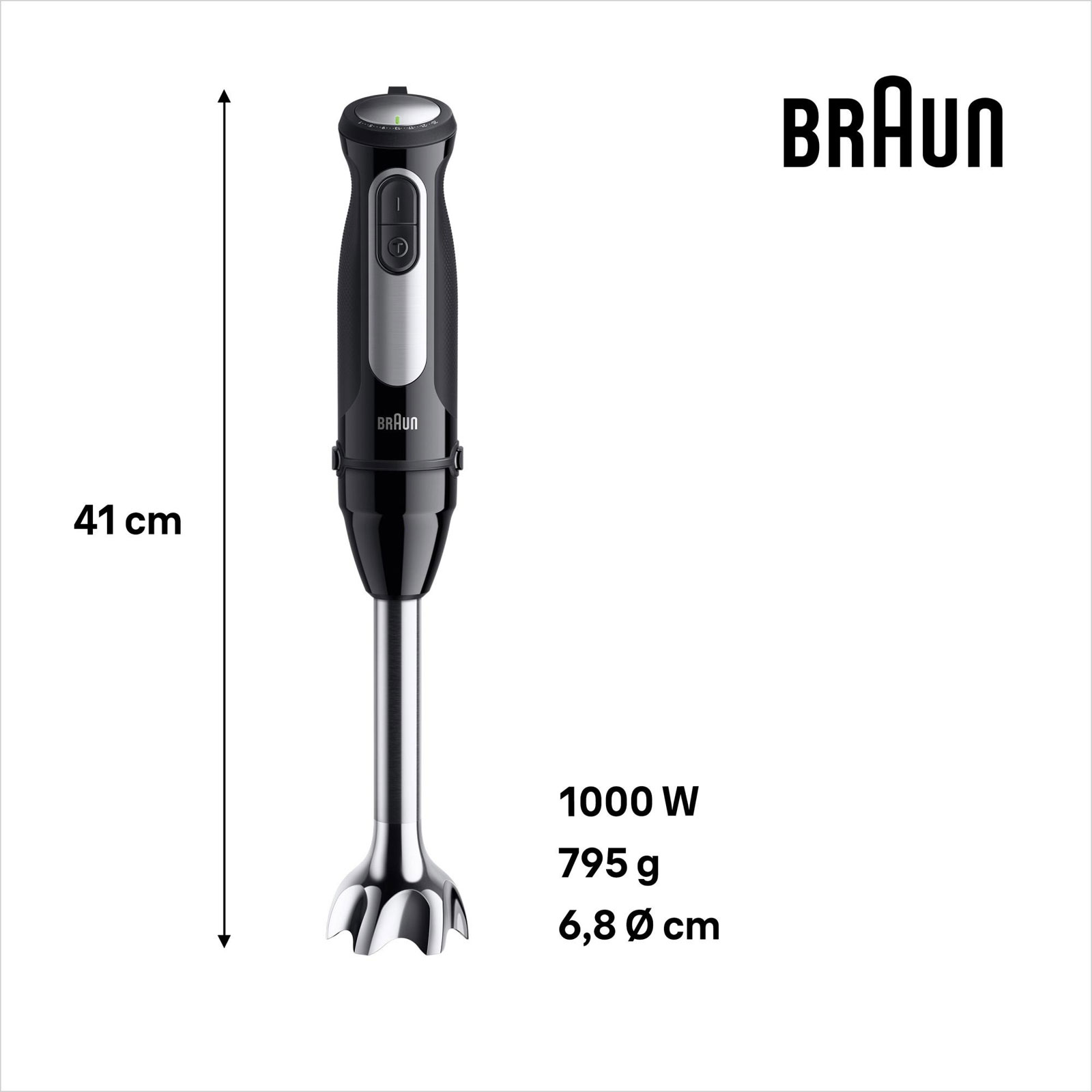 BRAUN MultiQuick 5 Pro MQ 55307 M Stabmixer-Set 1000 Watt