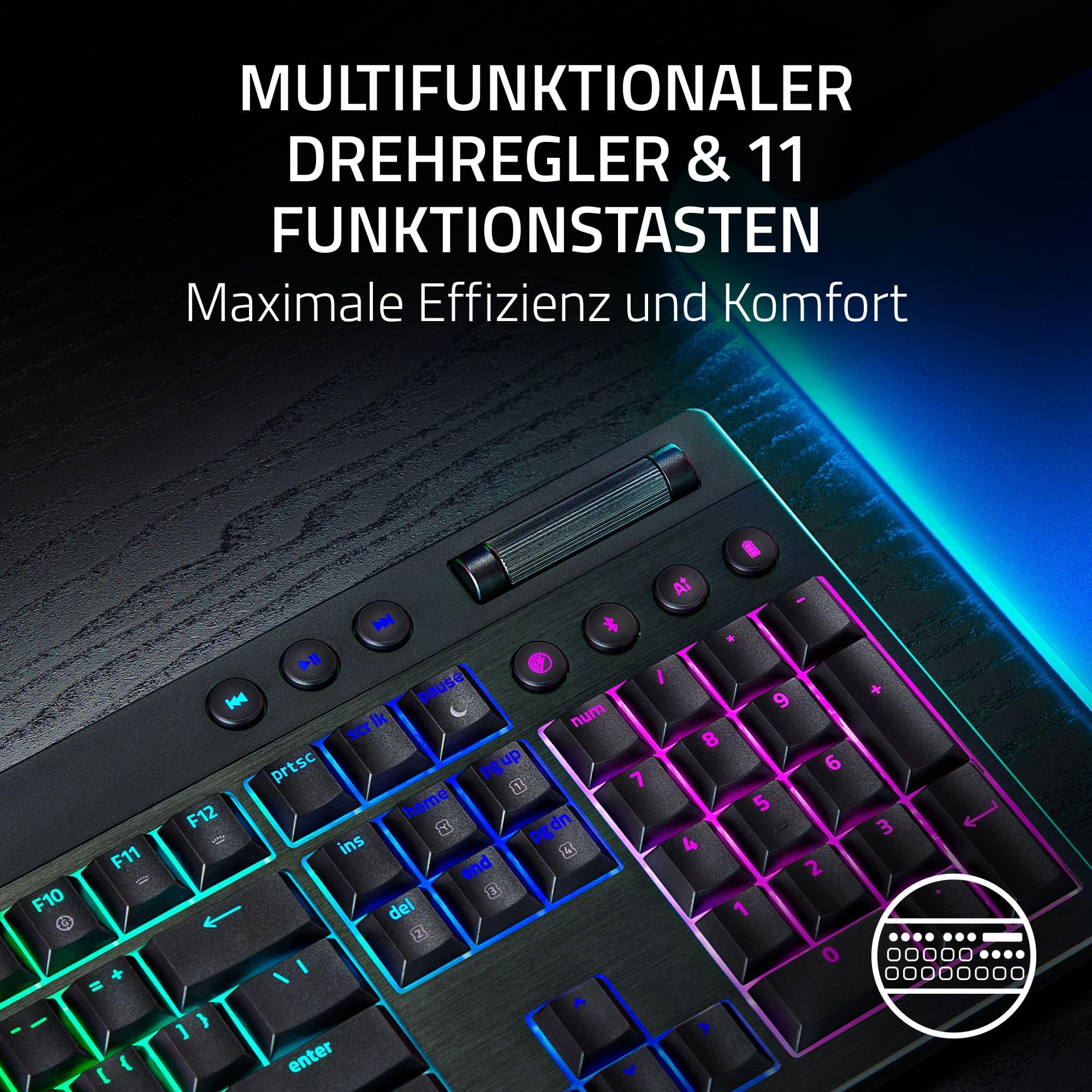 Razer BlackWidow V4 Low-Profile HyperSpeed -  mechanische Gaming-Tastatur