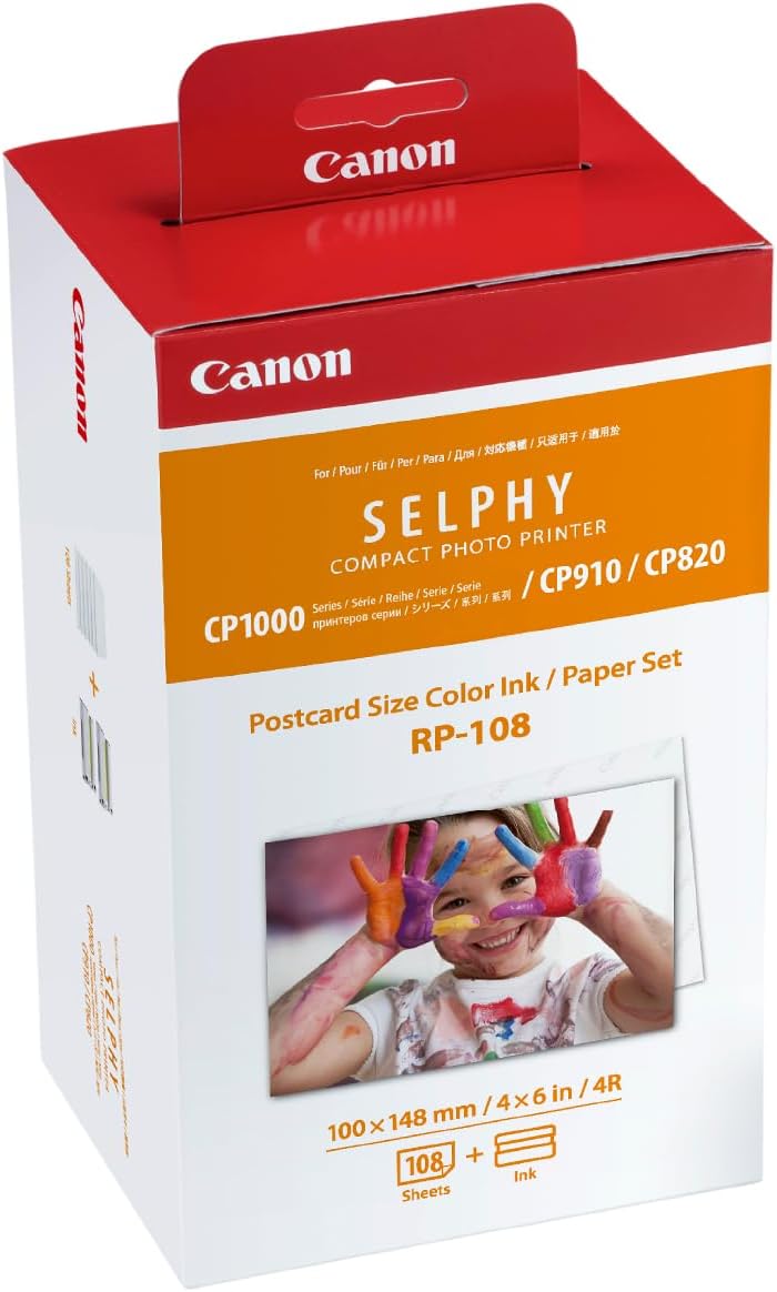 CANON RP-108 Set mit Tinte und Papier Postkartenformat