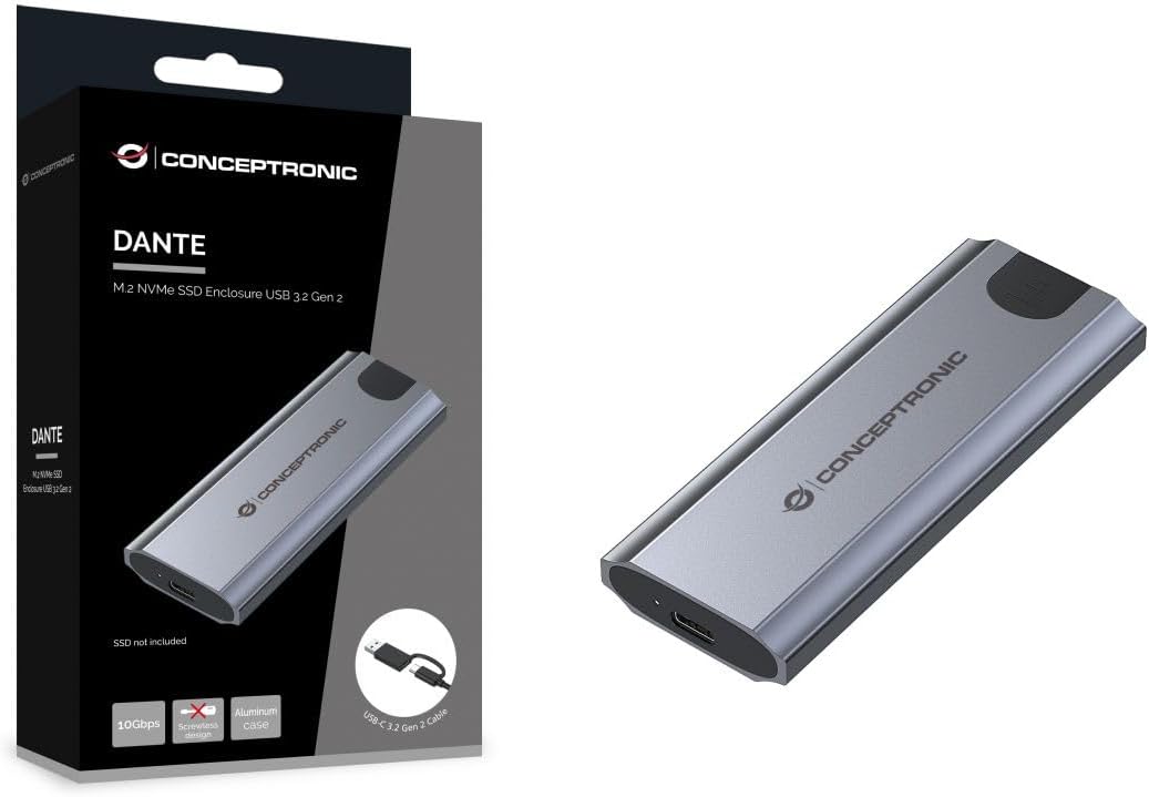 Conceptronic DANTE05G M.2 NVMe SSD-Gehäuse USB 3.2 Gen 2
