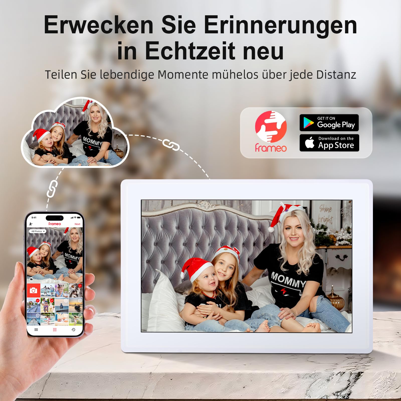 Rollei Smart Frame WiFi 100 Digitaler Bilderrahmen