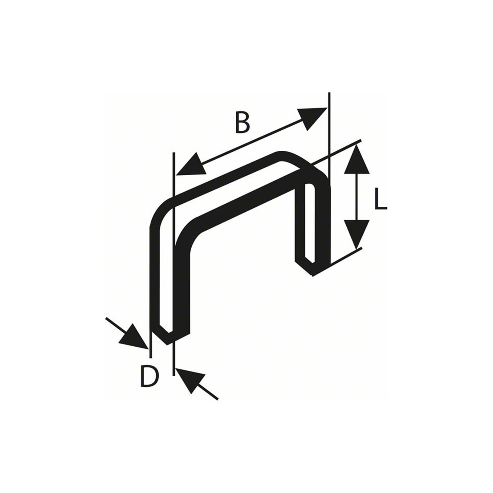 Bosch Professional Feindrahtklammer Typ 53, 11,4 x 0,74 x 10 mm, 1000er-Pack