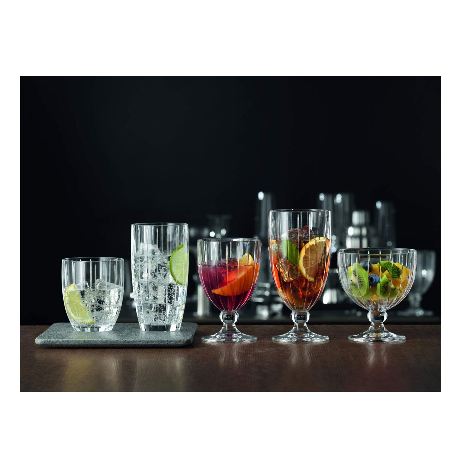 Spiegelau Milano  4-teiliges Eisgetränke-Glas-Set, Kristallglas, 425 ml 2730174
