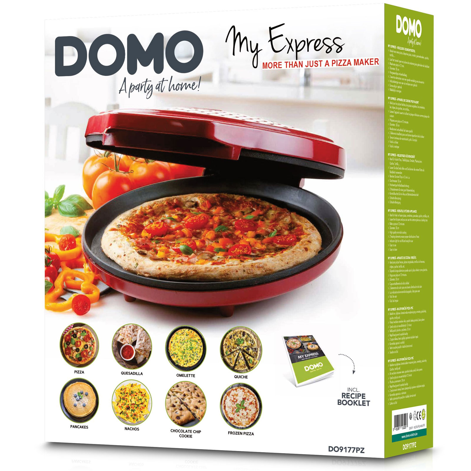 Domo DO9177PZ MyExpress Pizzaofen 