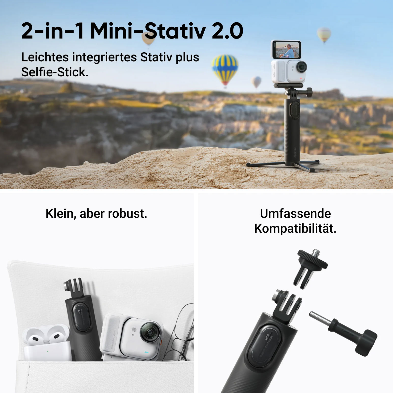 Insta360 GO Ultra Creator Bundle (Midnight black) Action Kamera