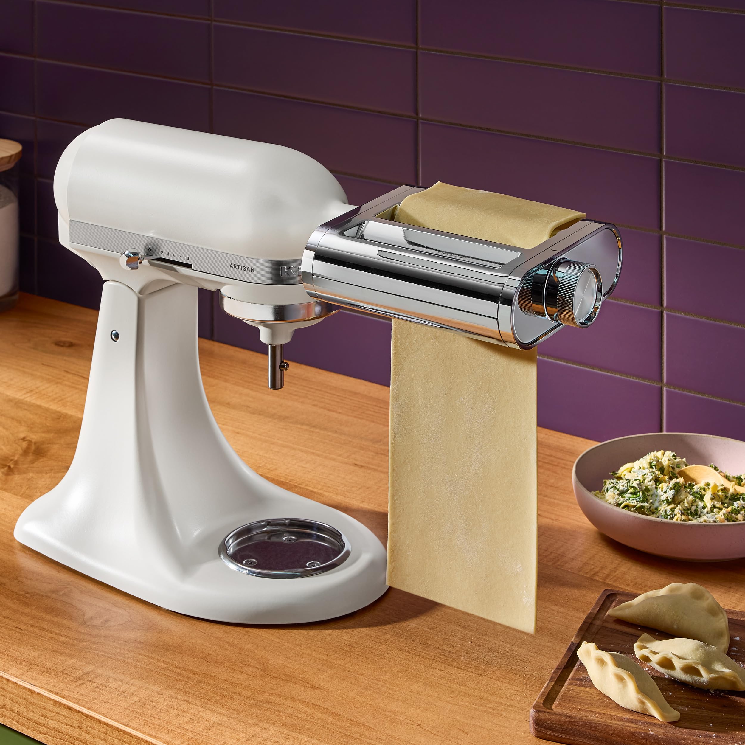 KitchenAid 5KSM3MPA Metall 3-in-1 Nudelvorsatz Nudelroller