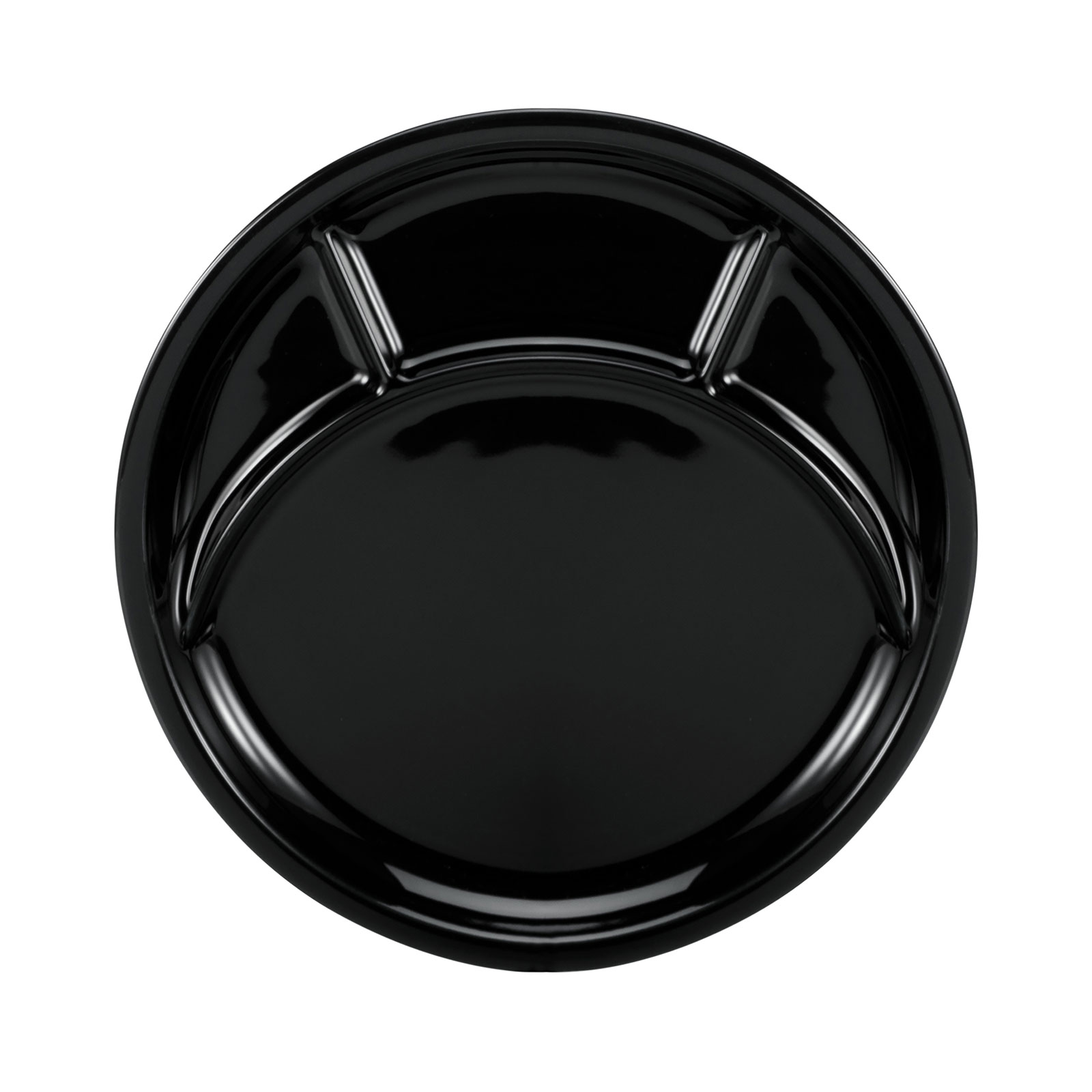 Creatable 22921 Fondue und Grill-Teller UNIVERSAL schwarz Geschirrset Fondueteller 4 tlg Porzellan