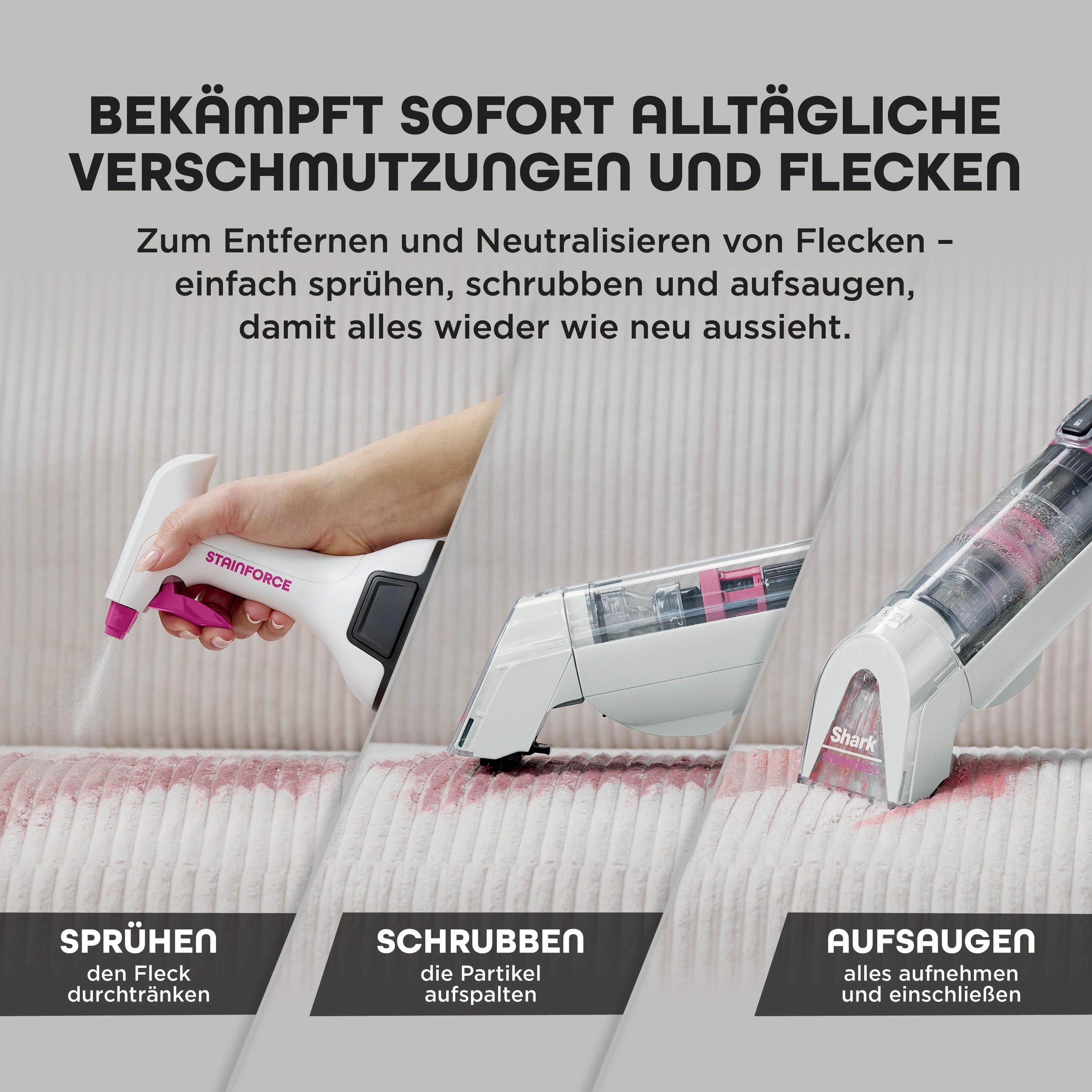 Shark HX100EUT StainForce kabelloses System zur Fleckenentfernung