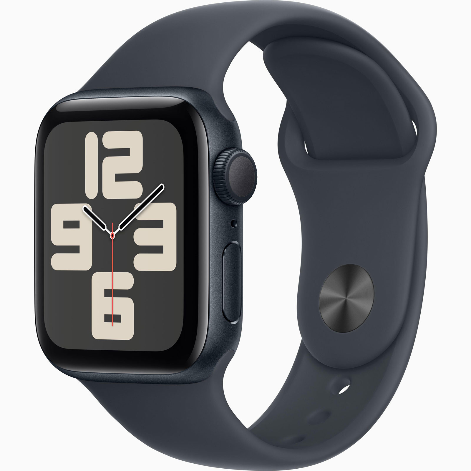 Apple Watch SE GPS, 44 mm Aluminiumgehäuse Mitternacht, Sportarmband Mitternacht - M/L
