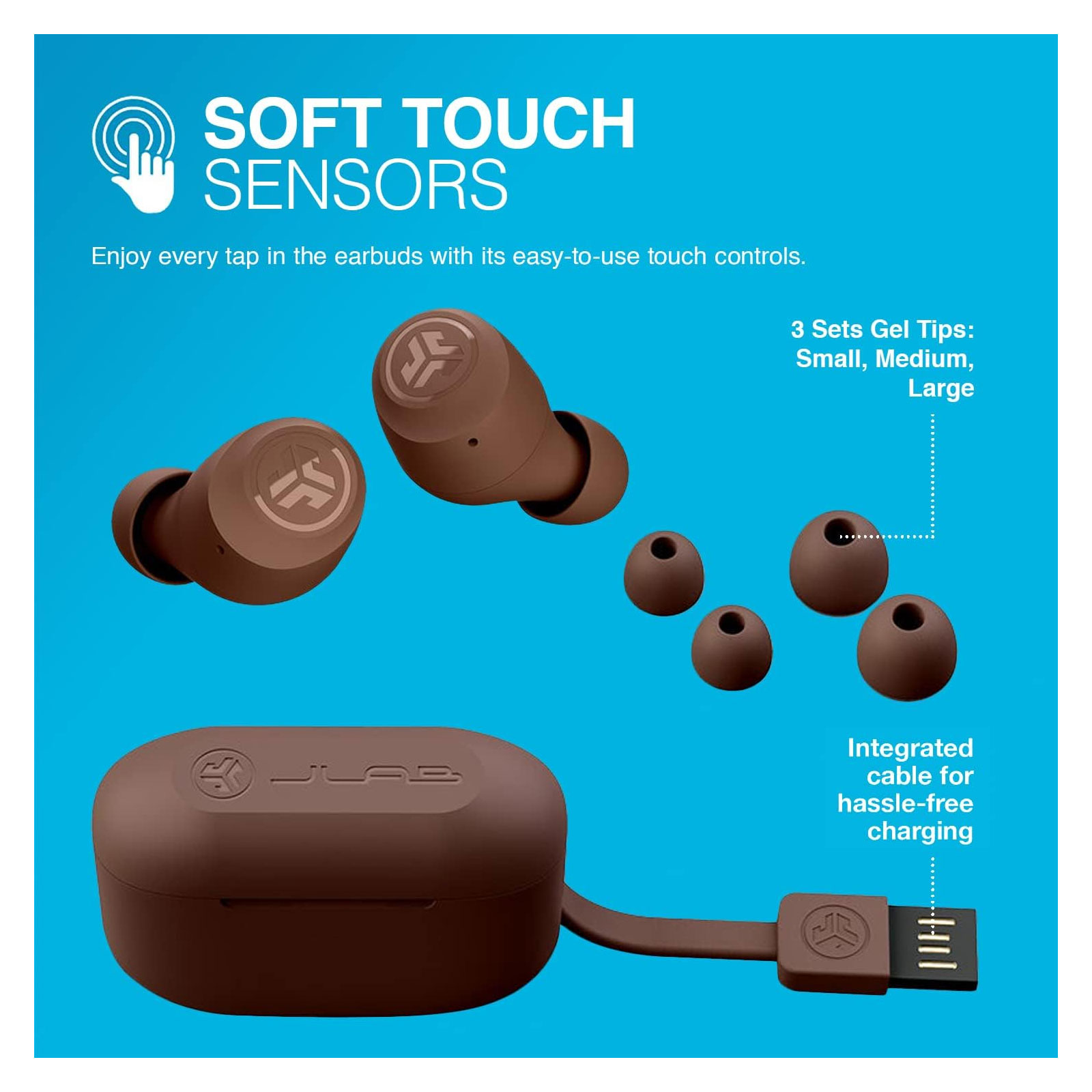 JLab Go Air Tones True Wireless Earbuds Bluetooth In-Ear-Kopfhörer Kabellos