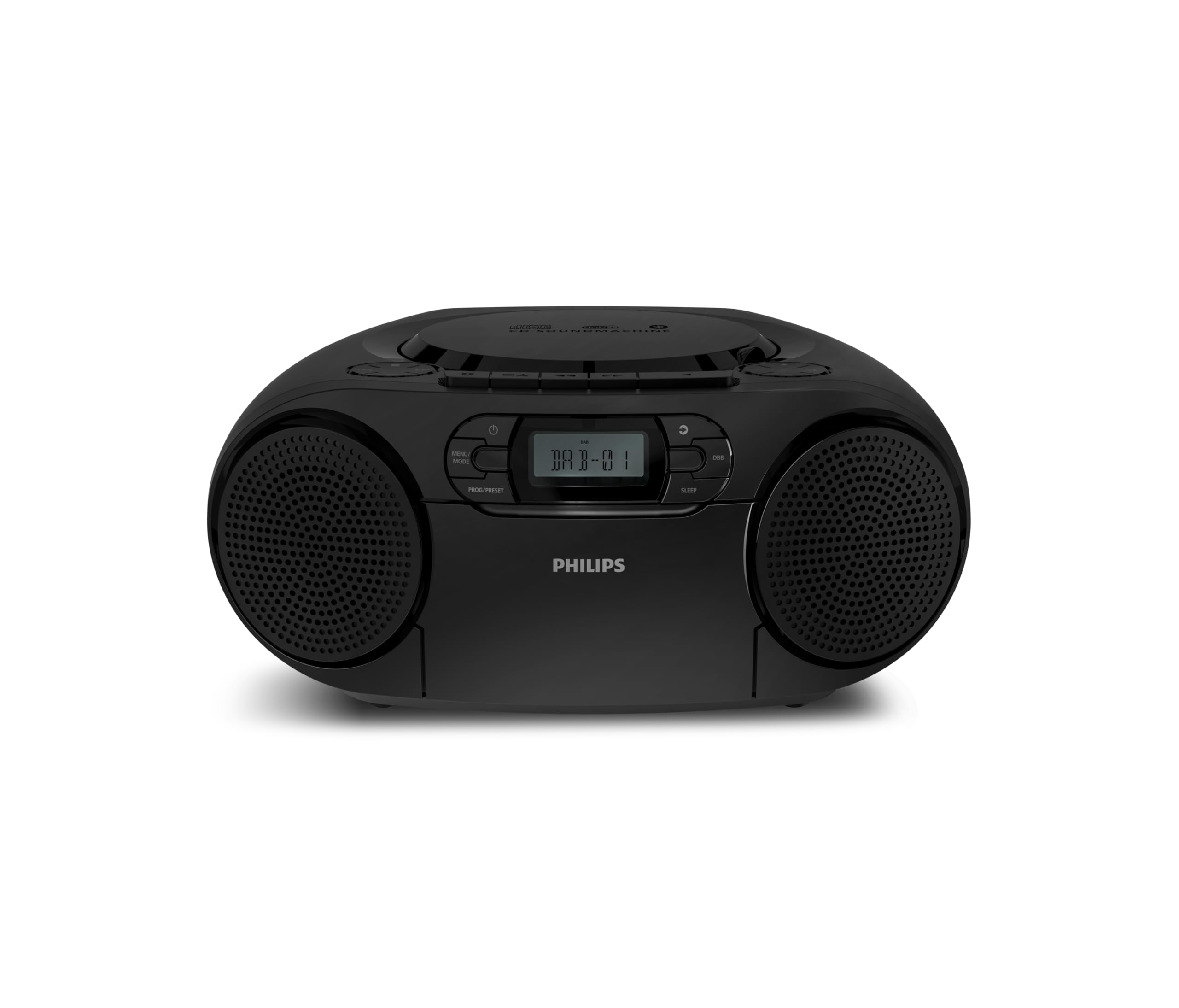 Philips TAZ2500 Tragbare CD-Soundmaschine mit Kassettenspieler, DAB+/FM Radio