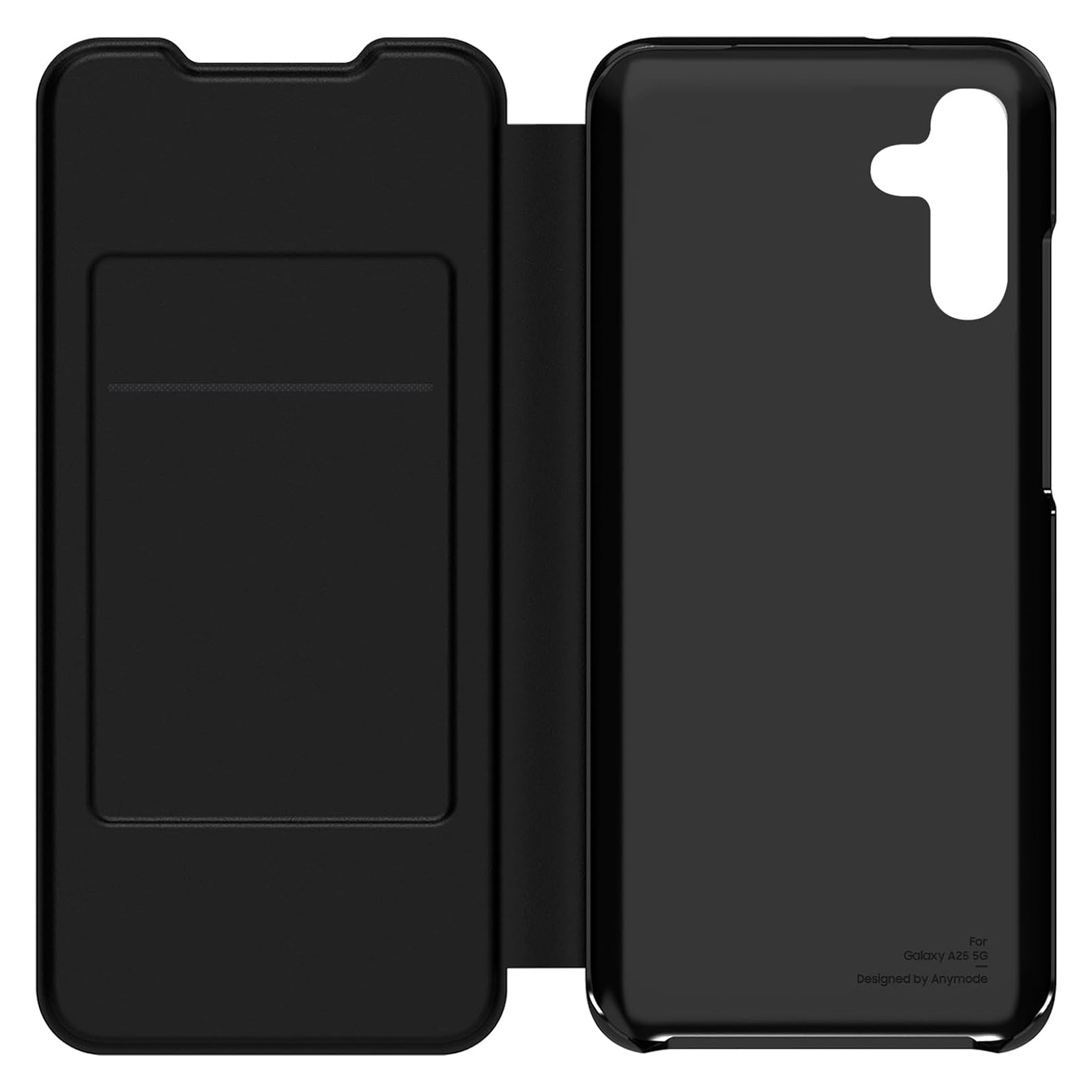 SAMSUNG A25 Wallet Flip Case Black Handyhülle