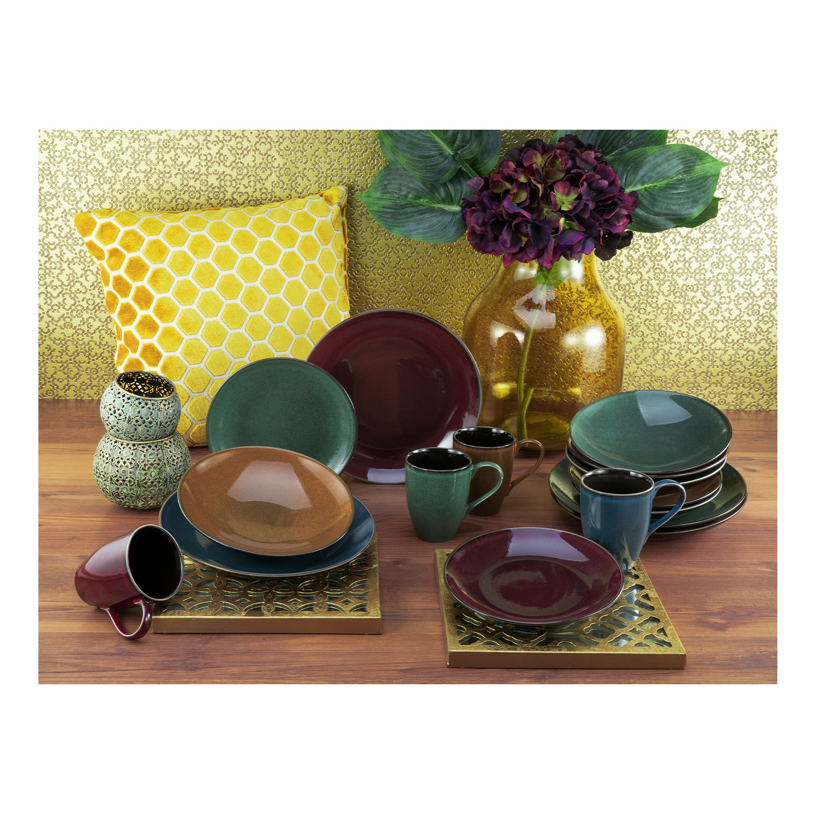 CreaTable, 23858, Serie MARRAKESCH Collection, Kombiservice 16 teilig