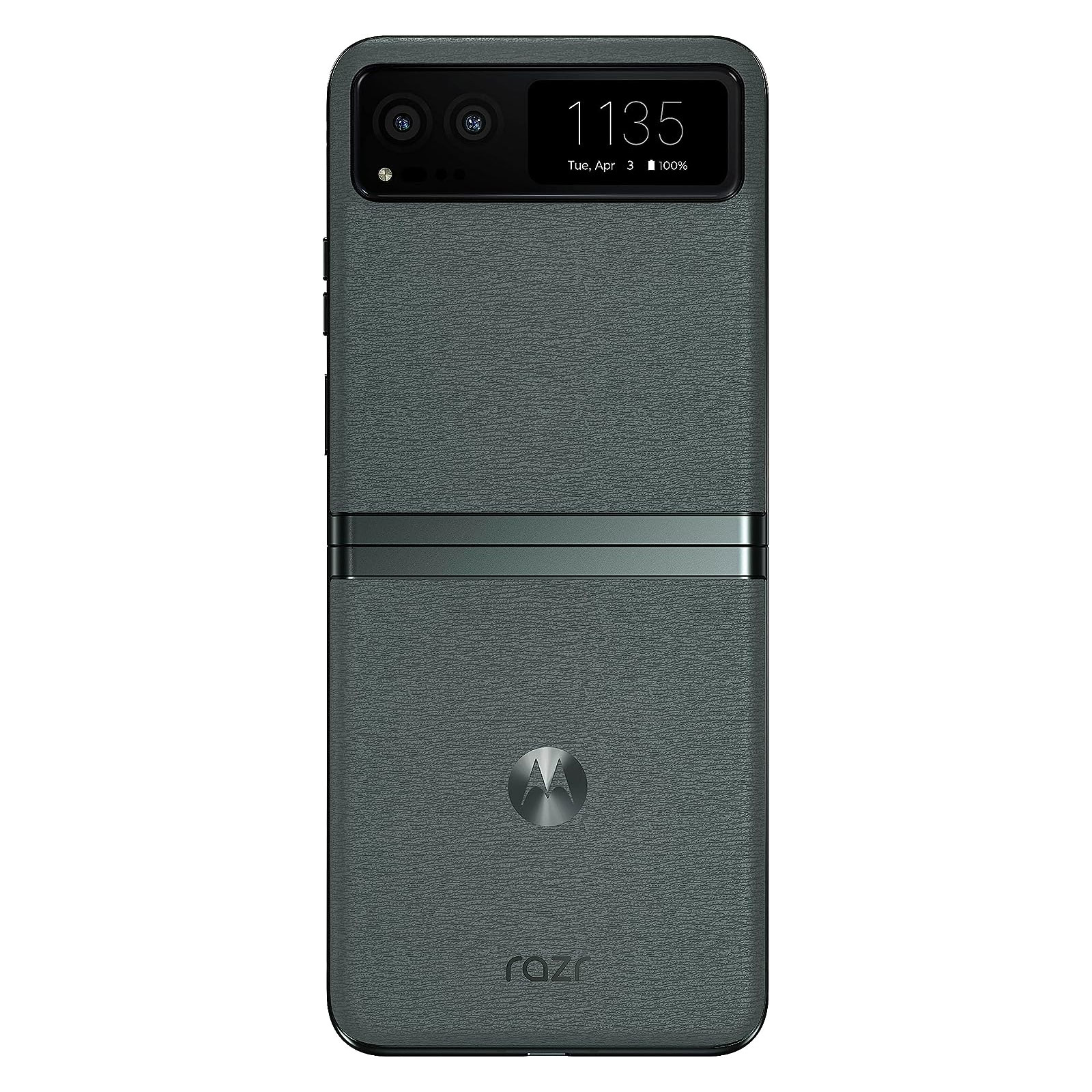 Motorola razr40 8GB + 256GB 5G Sage Green Smartphone (6,9 Zoll, 64 MP, Dual-Kamera, 4.200-mAh, Octa-Core, Fingerabdrucksensor, klappbar, grün)