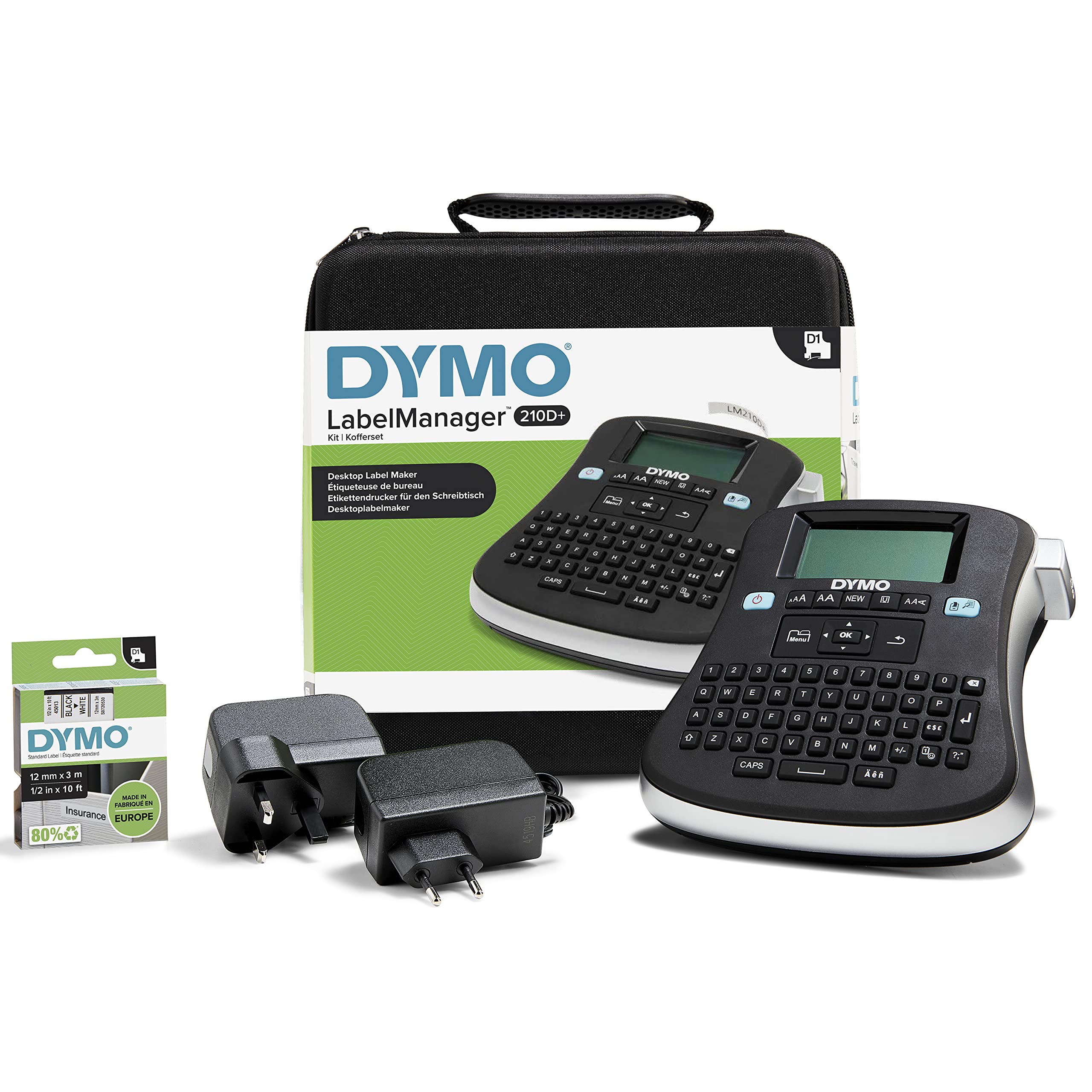 Dymo LabelManager 210D+ im praktischen Koffer QWERTY Beschriftungsgerät