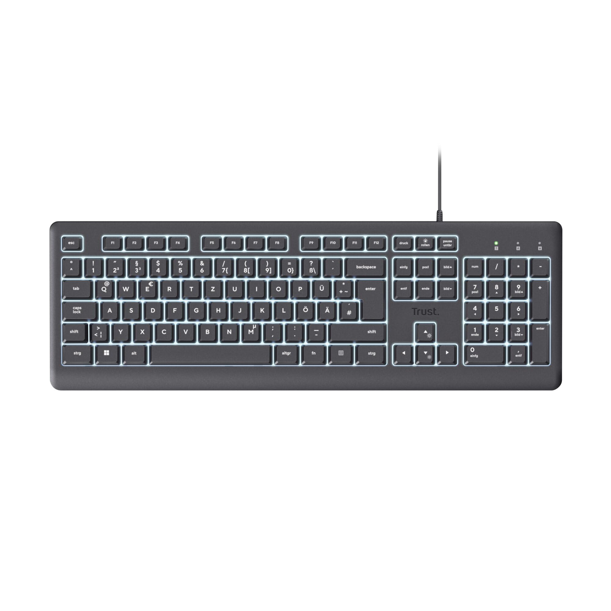 Trust Primo Beleuchtete PC Tastatur