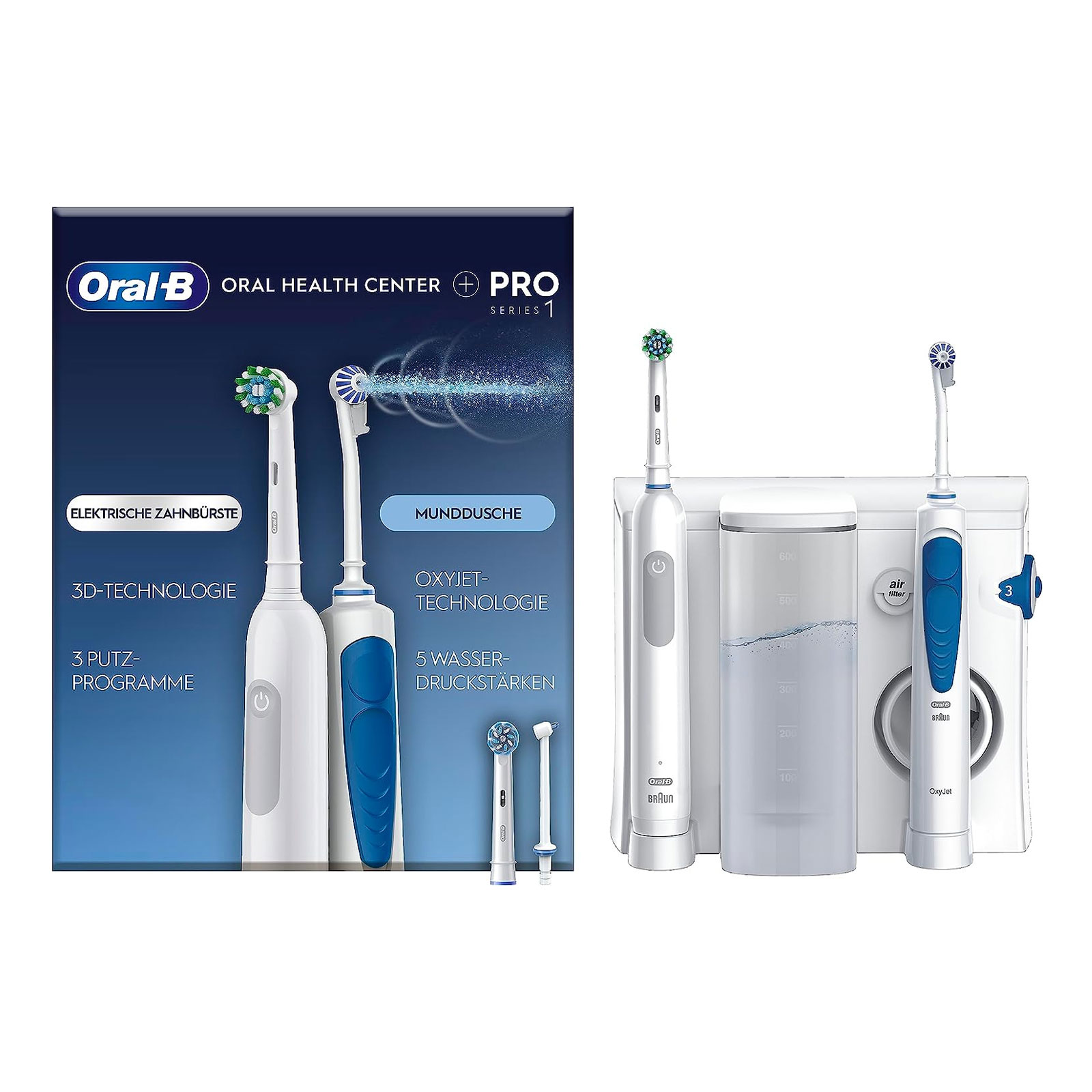 Oral-B Zahnpflegesystem Oral Health Center Oxyjet + PRO Series 1 Oral-B Zahnpflegesystem Oral Health Center Oxyjet + PRO Series 1
