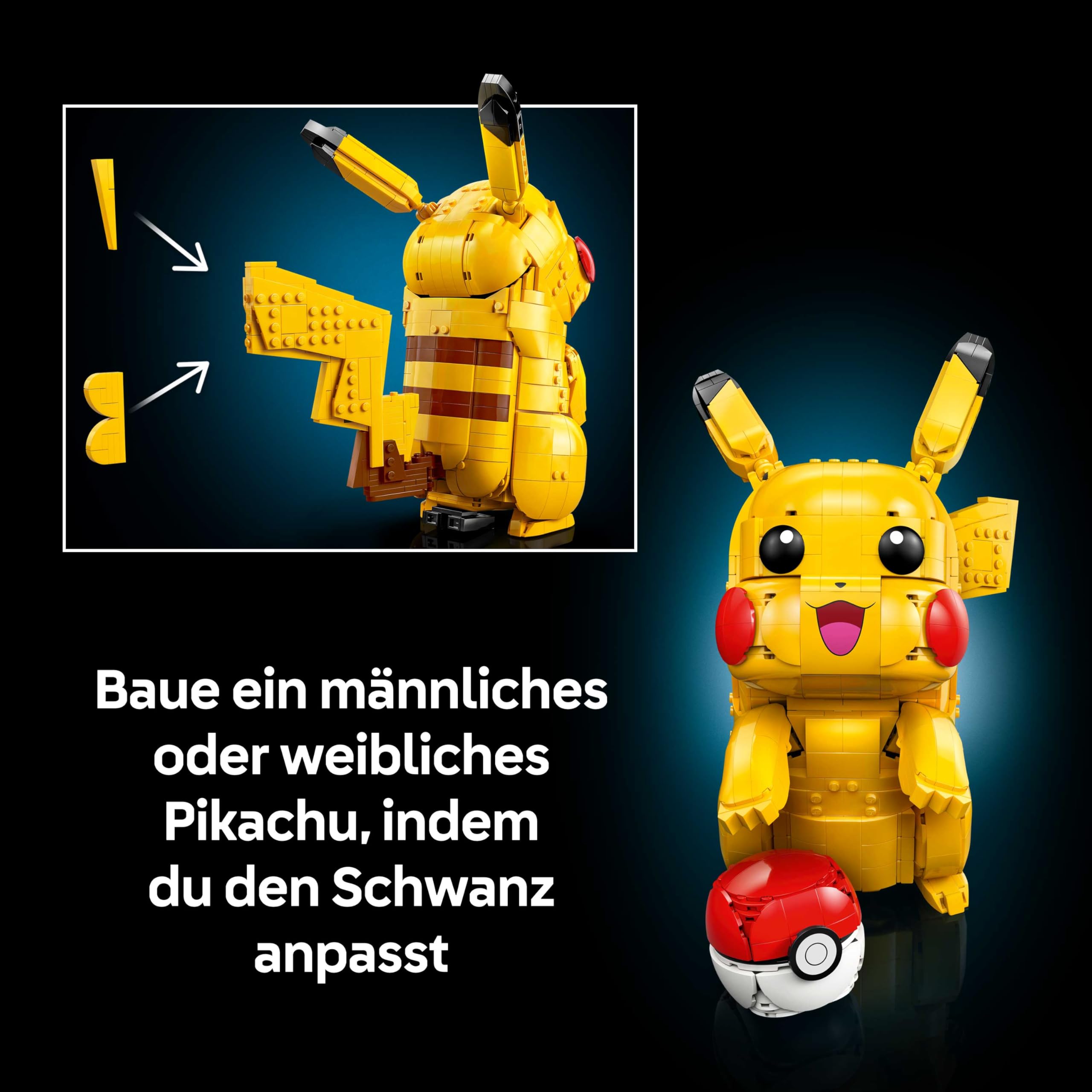 LEGO Pokémon Pikachu und Pokéball - Bauset für Erwachsene