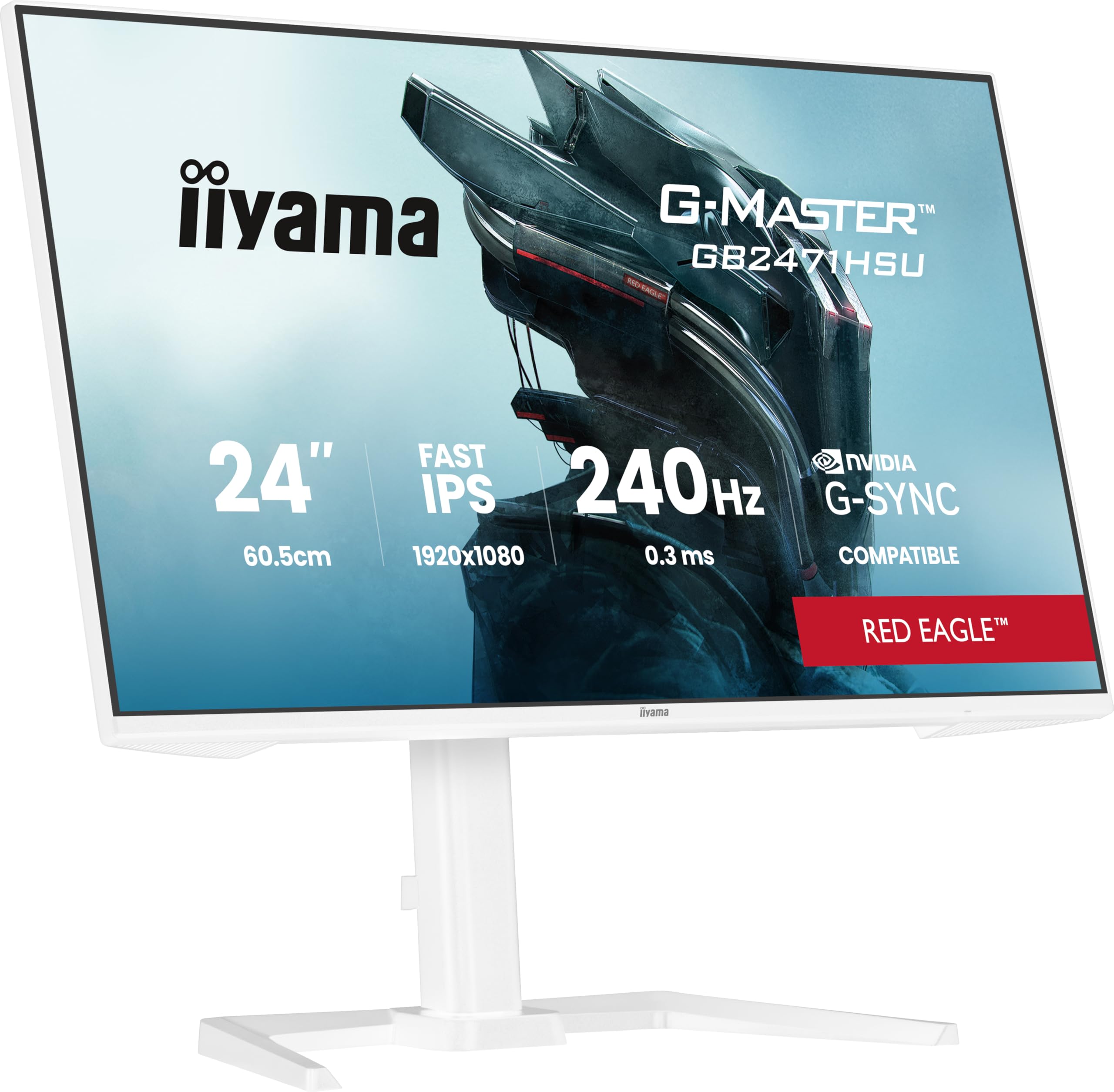 iiyama G-Master Red Eagle GB2471HSU-W1 61cm 23,8" Fast IPS LED Gaming Monitor