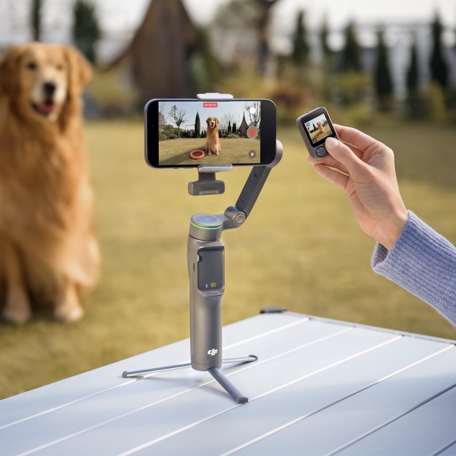 Osmo Mobile 8P Gimbal-Stabilisator für iPhone & Android, Fernsteuerung