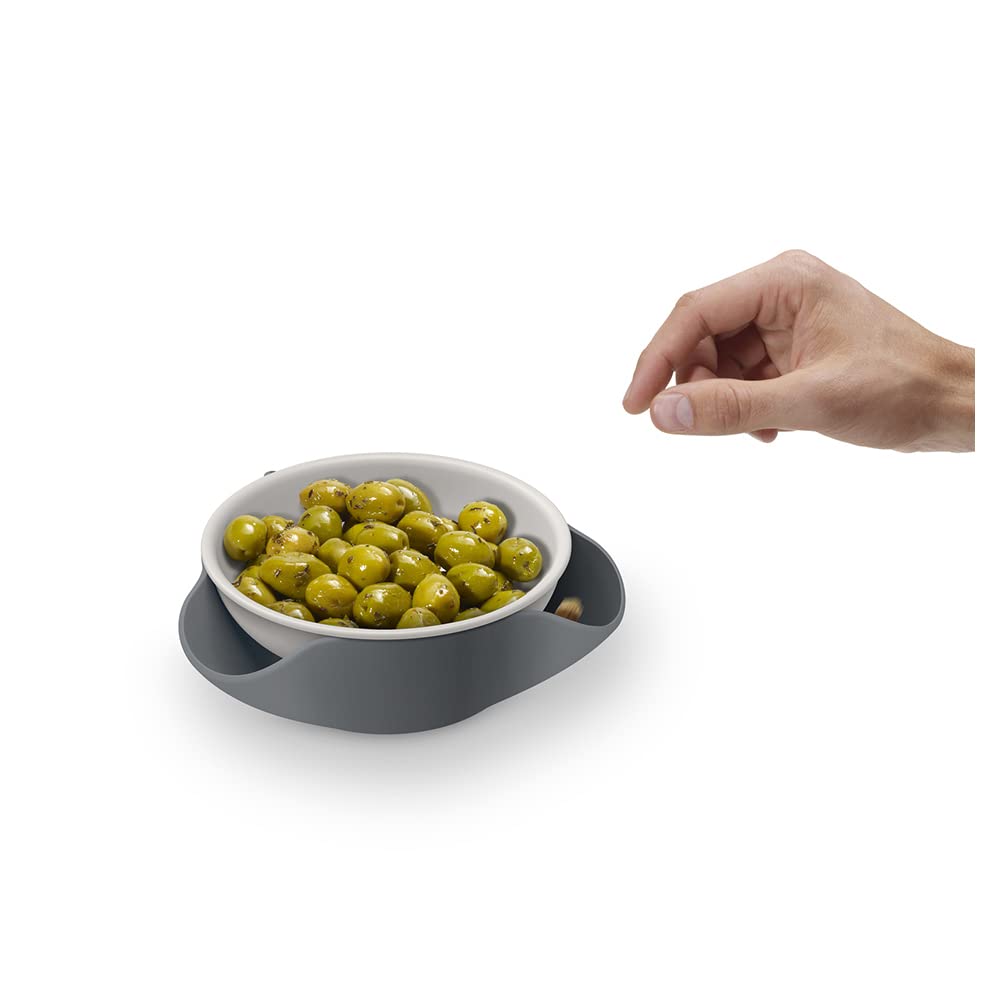 Joseph Joseph Double-Dish Servierschale Oliven Nüsse Grey Pistazie
