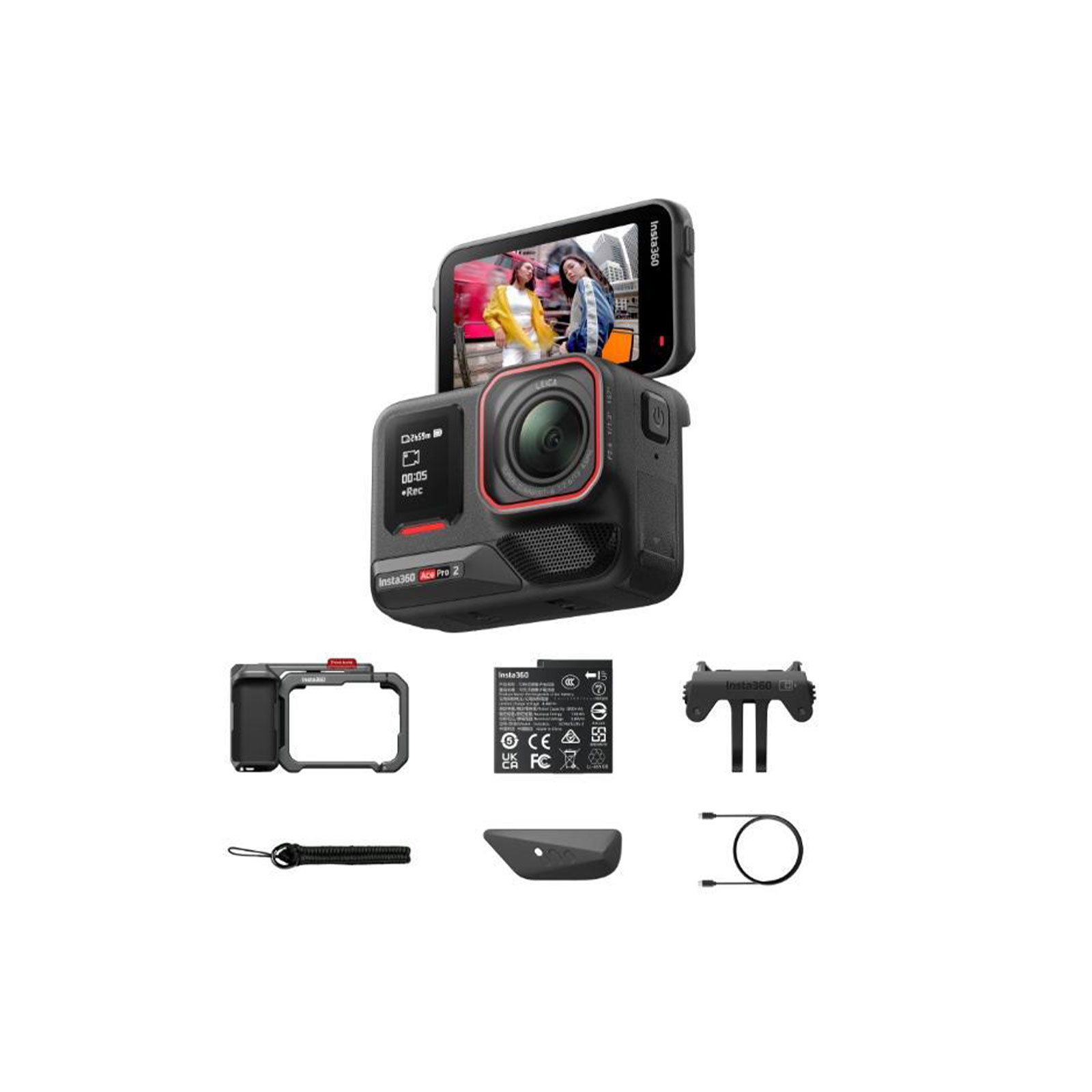 Insta360 Ace Pro 2/Ace Pro Single Battery Xplorer Bundle, Dark Gray Kamera