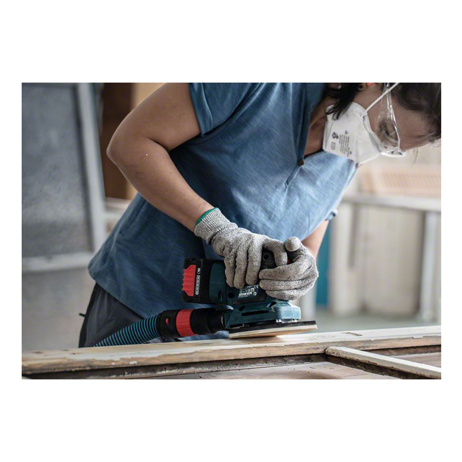 Bosch Professional Expert C470 Schleifpapier mit 7 Loechern, 100 x 150 mm, G 40, 10-tlg.