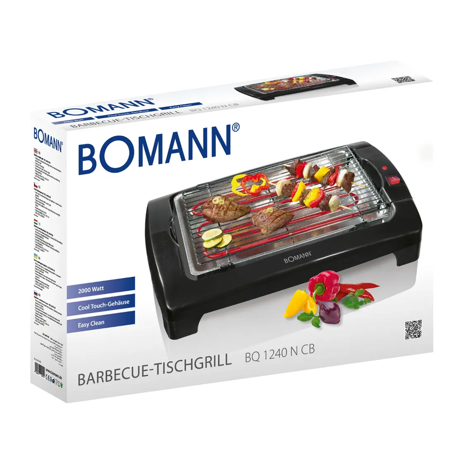 BOM BQ 1240 CB TISCHGRILL BOM BQ 1240 CB TISCHGRILL