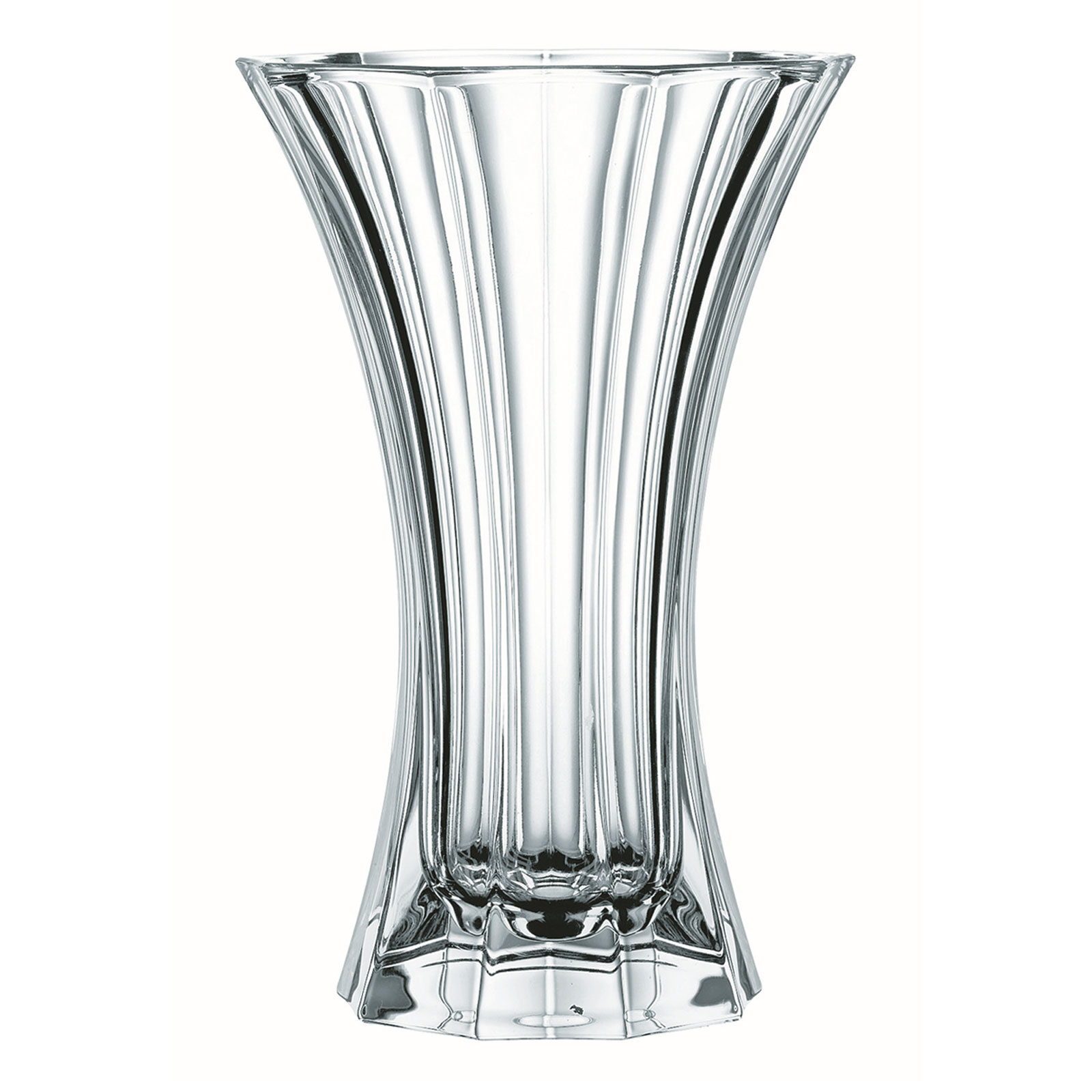 Nachtmann Vase, Glas, Transparent, 18 cm