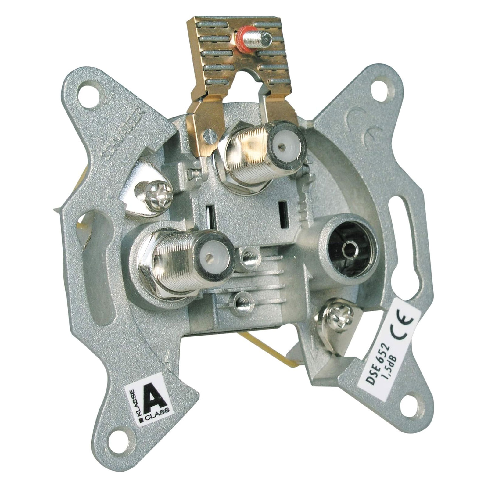 Schwaiger DSE652 531 Einzel-Antennendose 3-Loch 2,0dB getr. SAT-ZF-Anschl. Schwaiger DSE652 531 Einzel-Antennendose 3-Loch 2,0dB getr. SAT-ZF-Anschl.