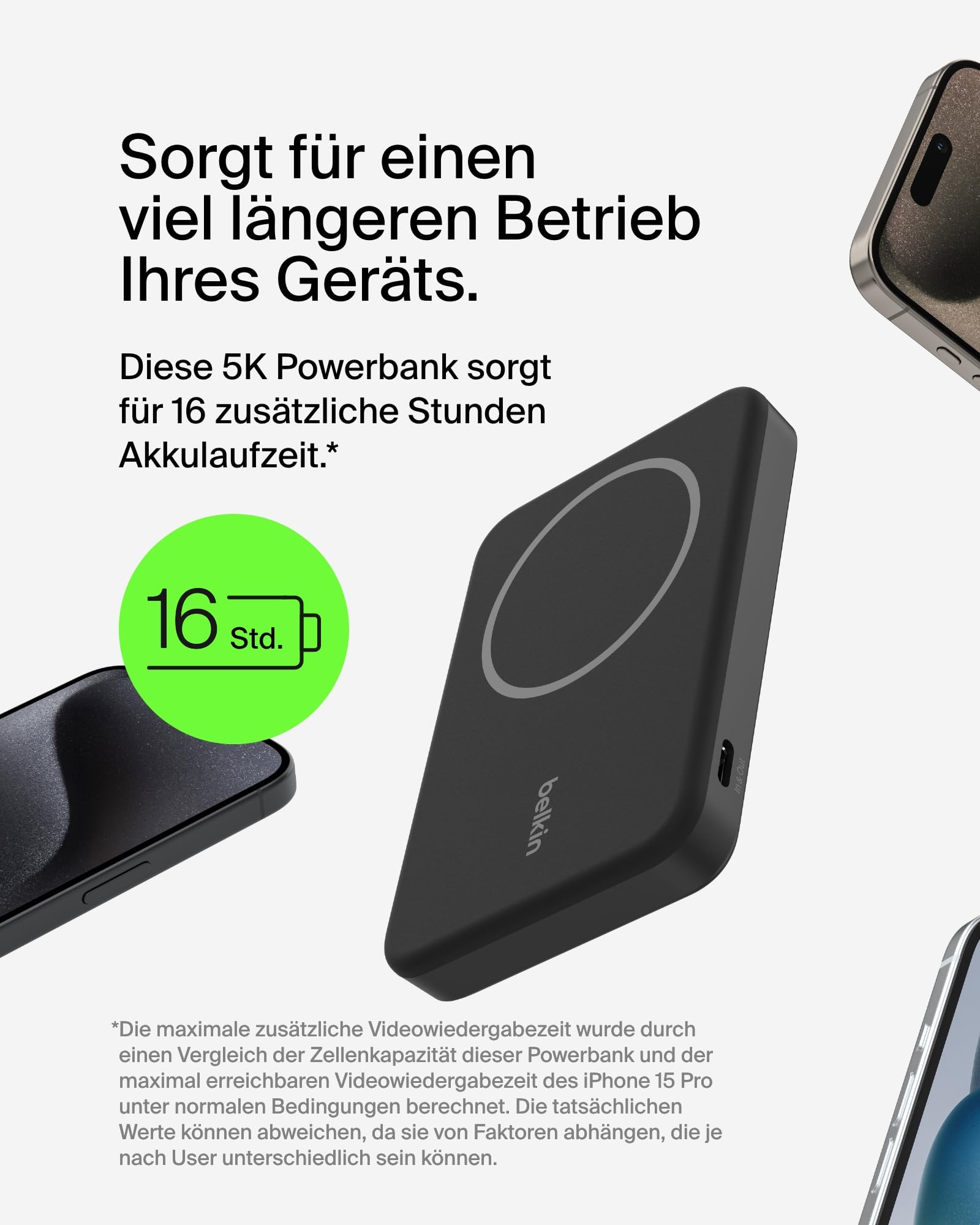 Belkin BoostCharge Pro Kabellose Powerbank