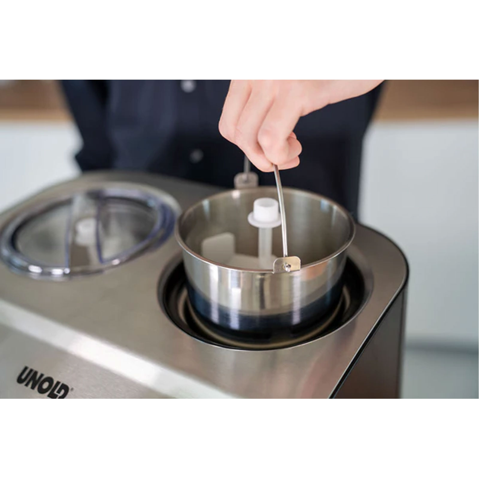 UNOLD Eismaschine 48835 Doppio Nero Doppel-Eismaschine
