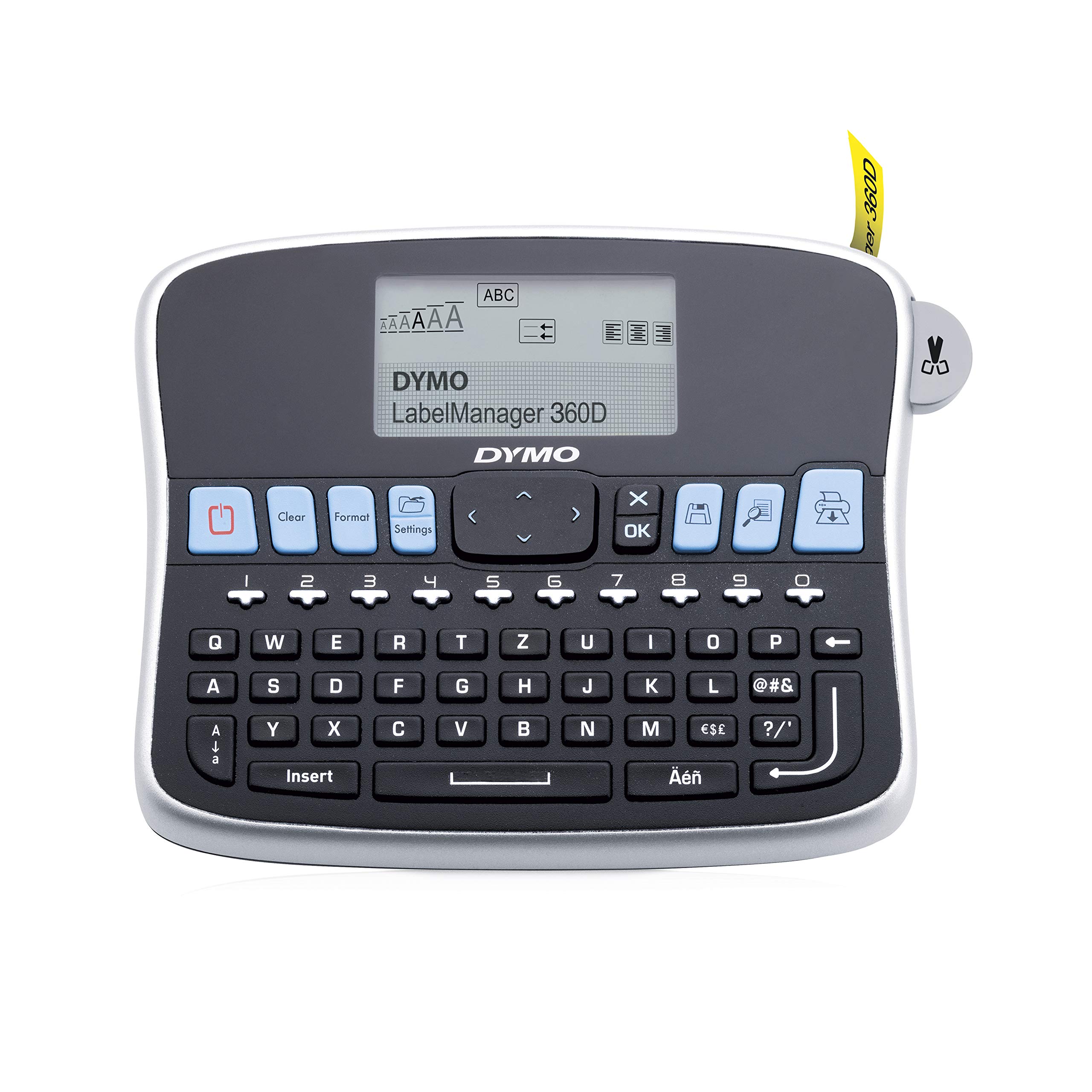 Dymo LabelManager 360D 6/9/12/19 mm D1-Bänder Qwertz