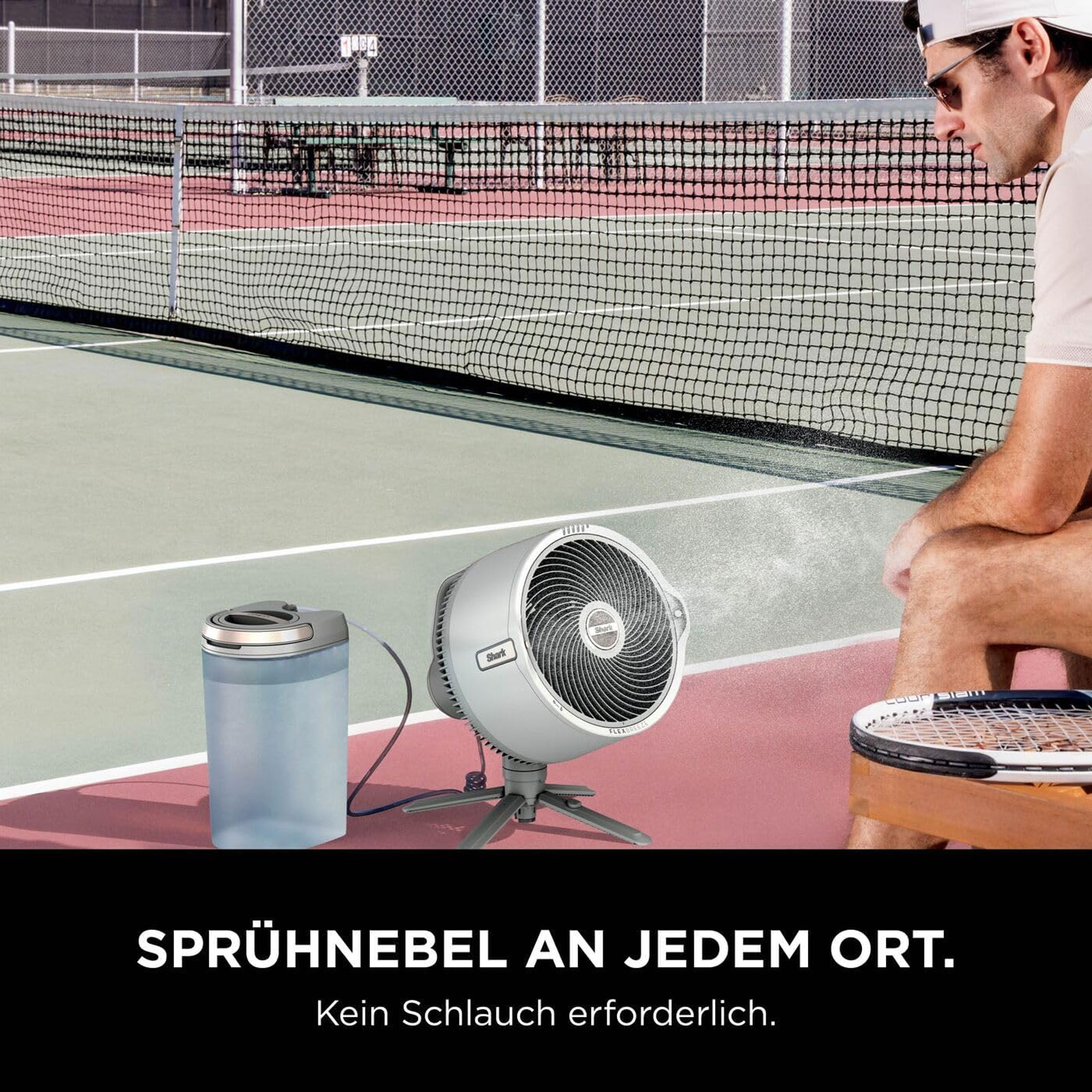 Shark FA300WHEU FlexBreeze Pro Mist Standventilator